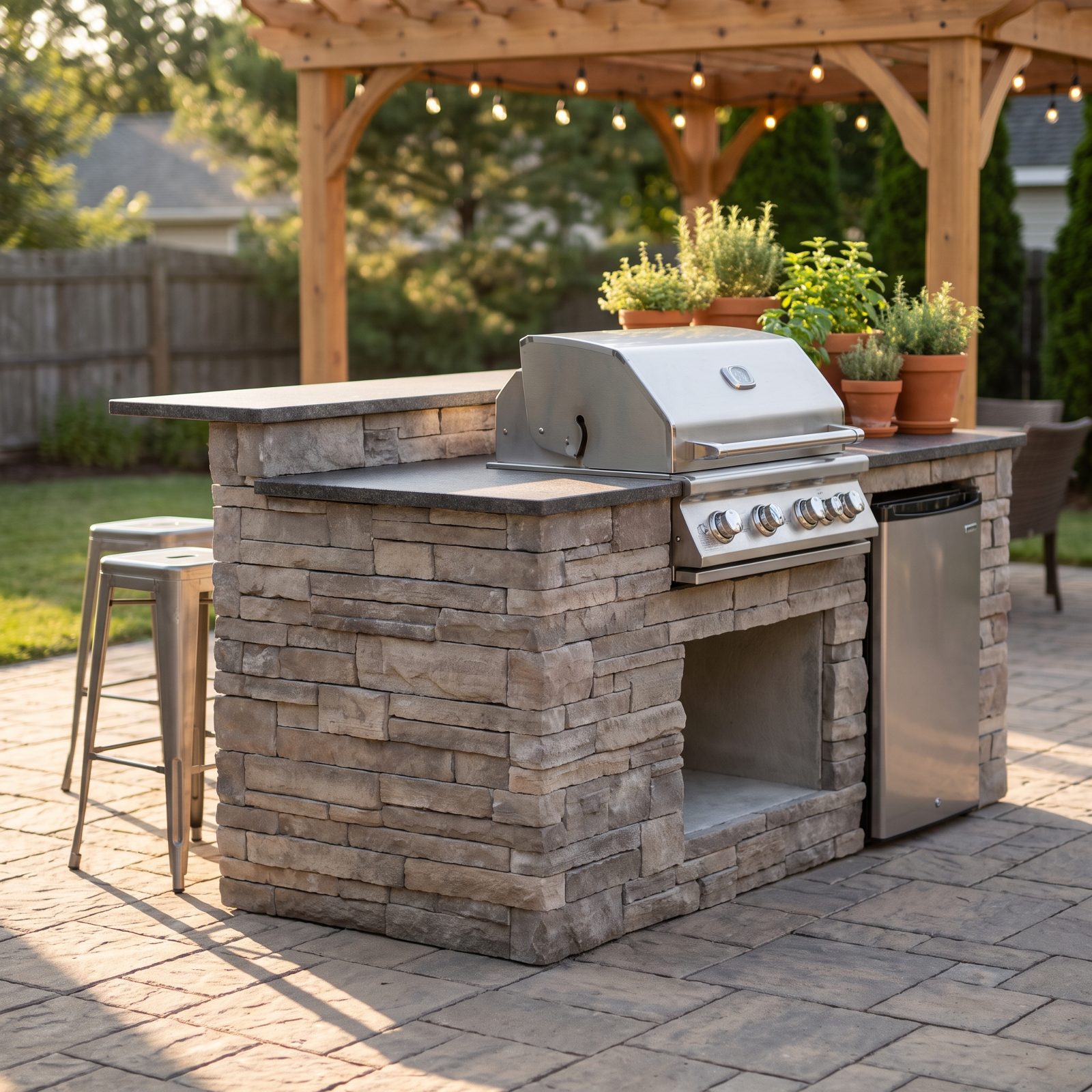 Price the Outdoor Kitchen as a Grill Island, Not a Second Kitchen