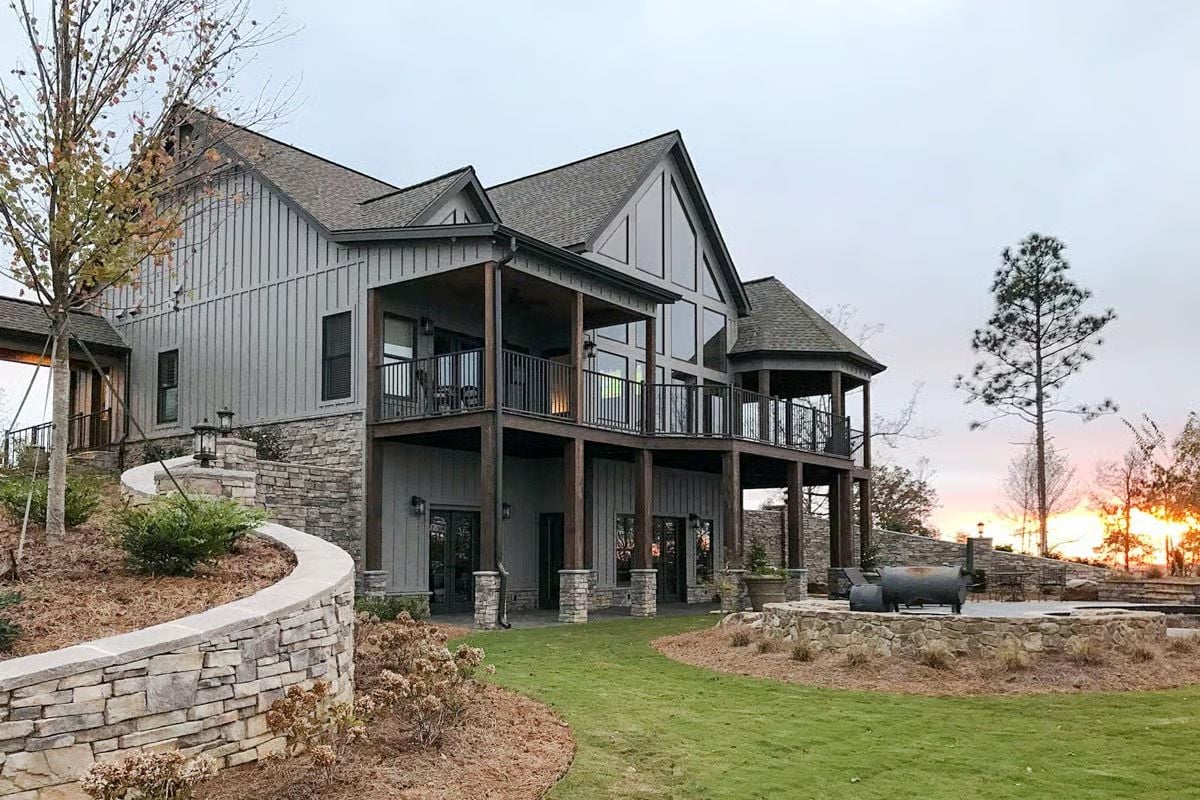 Covered Decks Stacked Two Stories High Catch Every Sunset From the Ridge