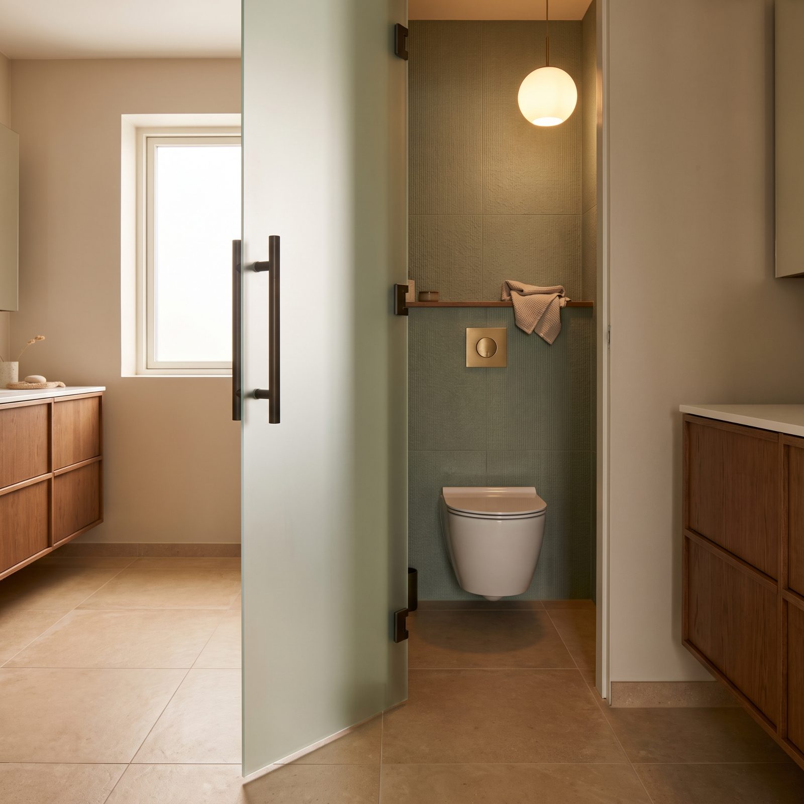A Private Enclosed Toilet Compartment