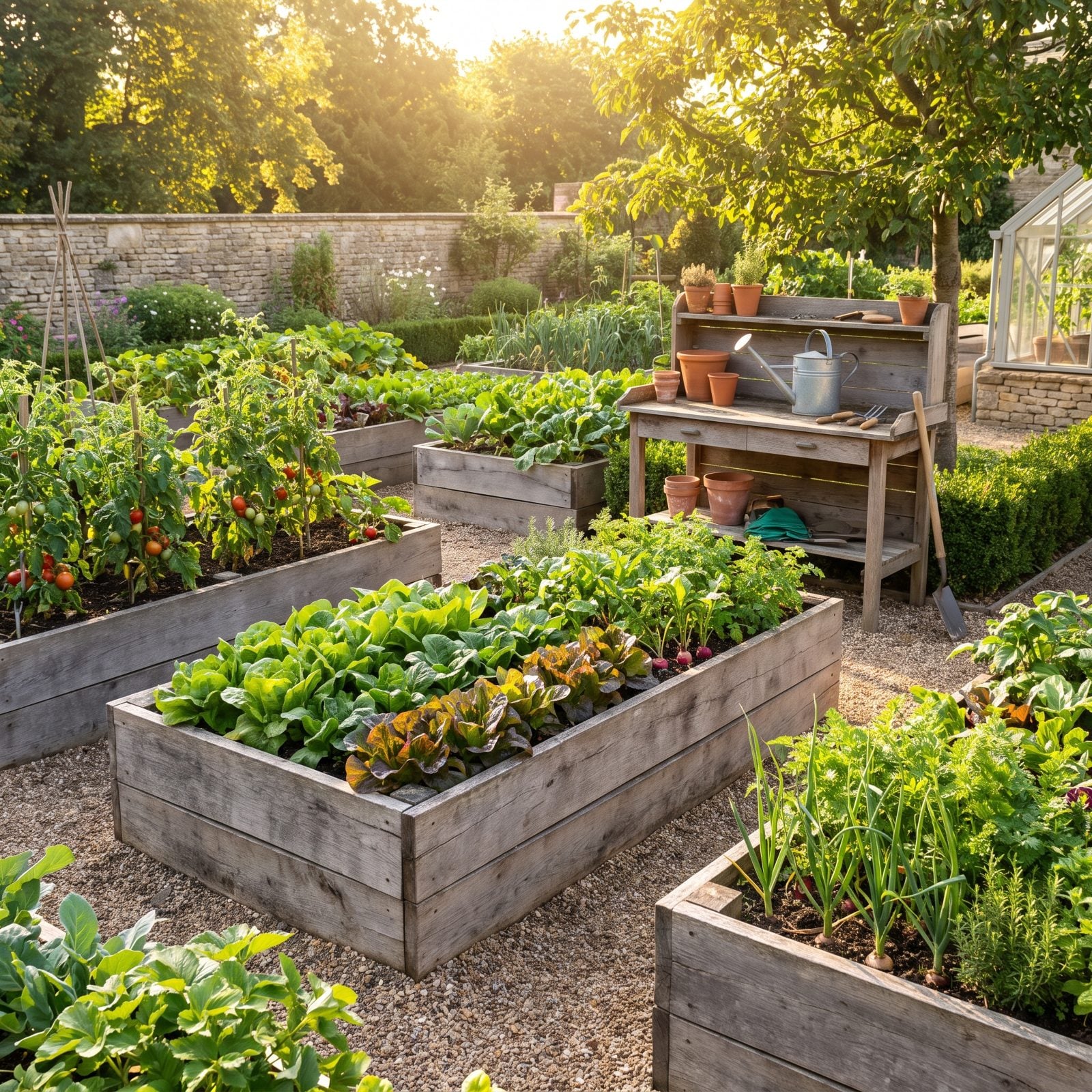 A Productive Raised-Bed Garden