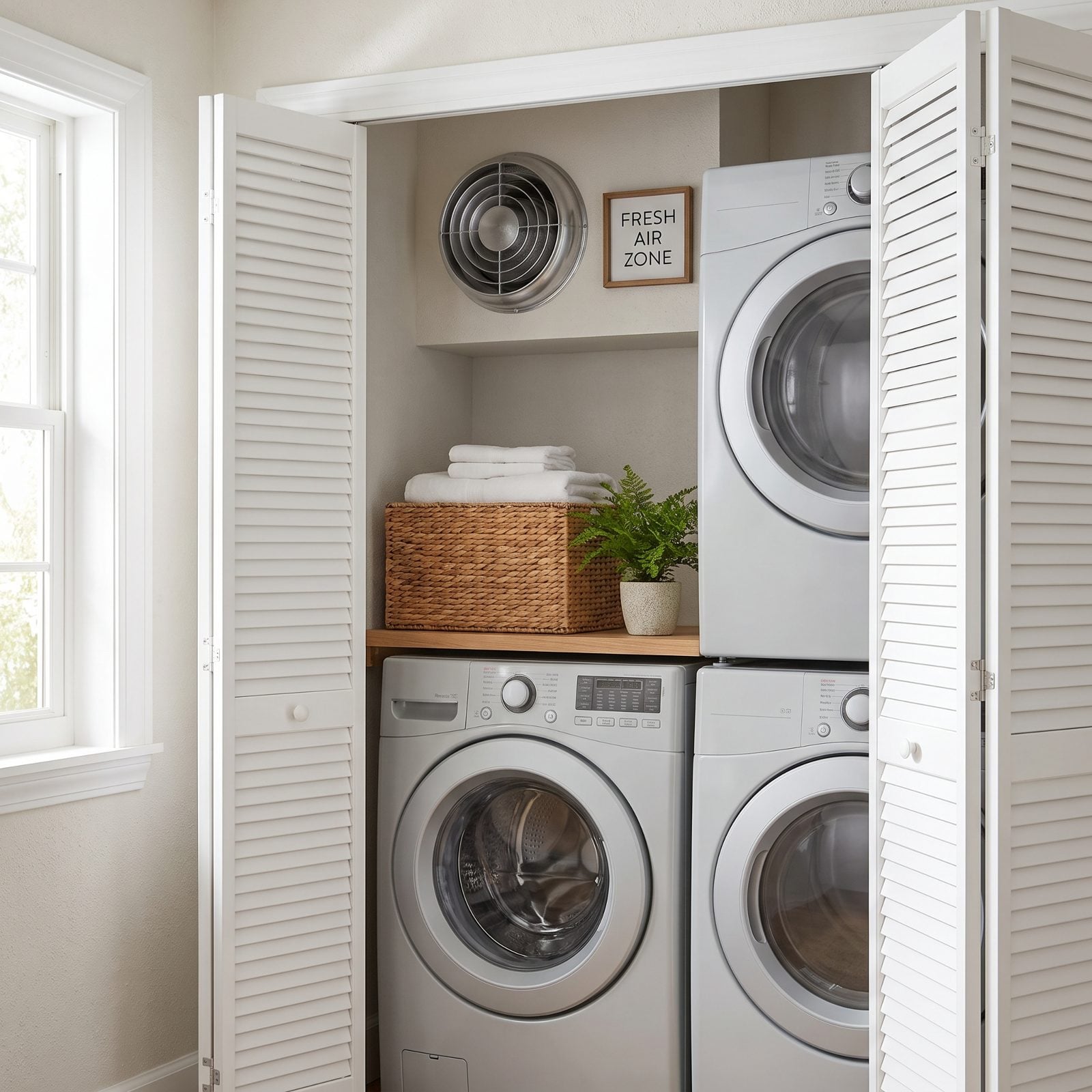 A Properly Ventilated Laundry Closet