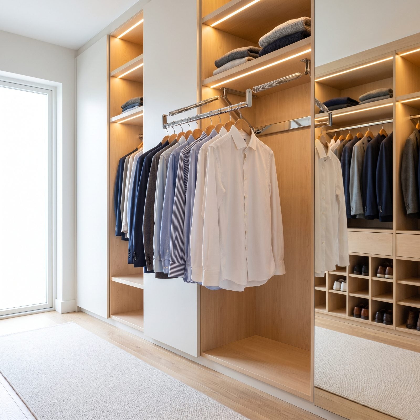 Pull-Down Wardrobe Rail