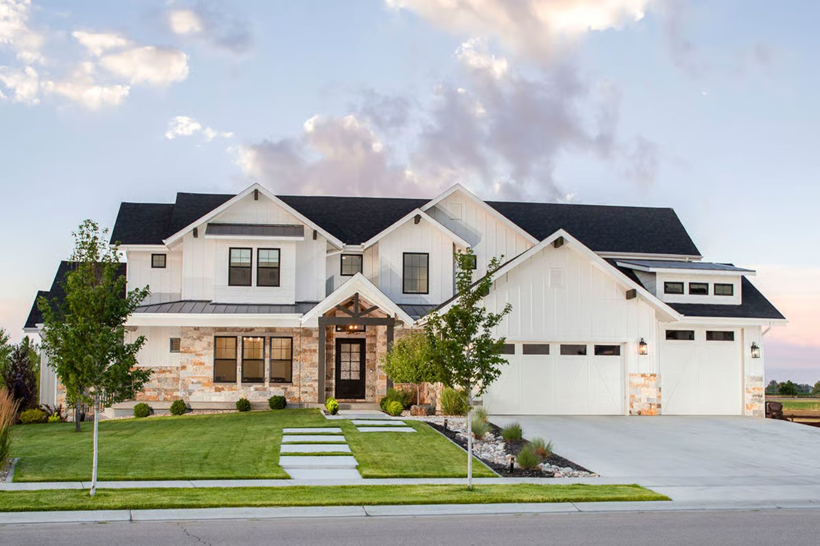 Quarrystone 5-Bedroom New American with Finished Basement Theater Designed for Self-Made Homeowners Finally Building What They Always Wanted (Floor Plan)