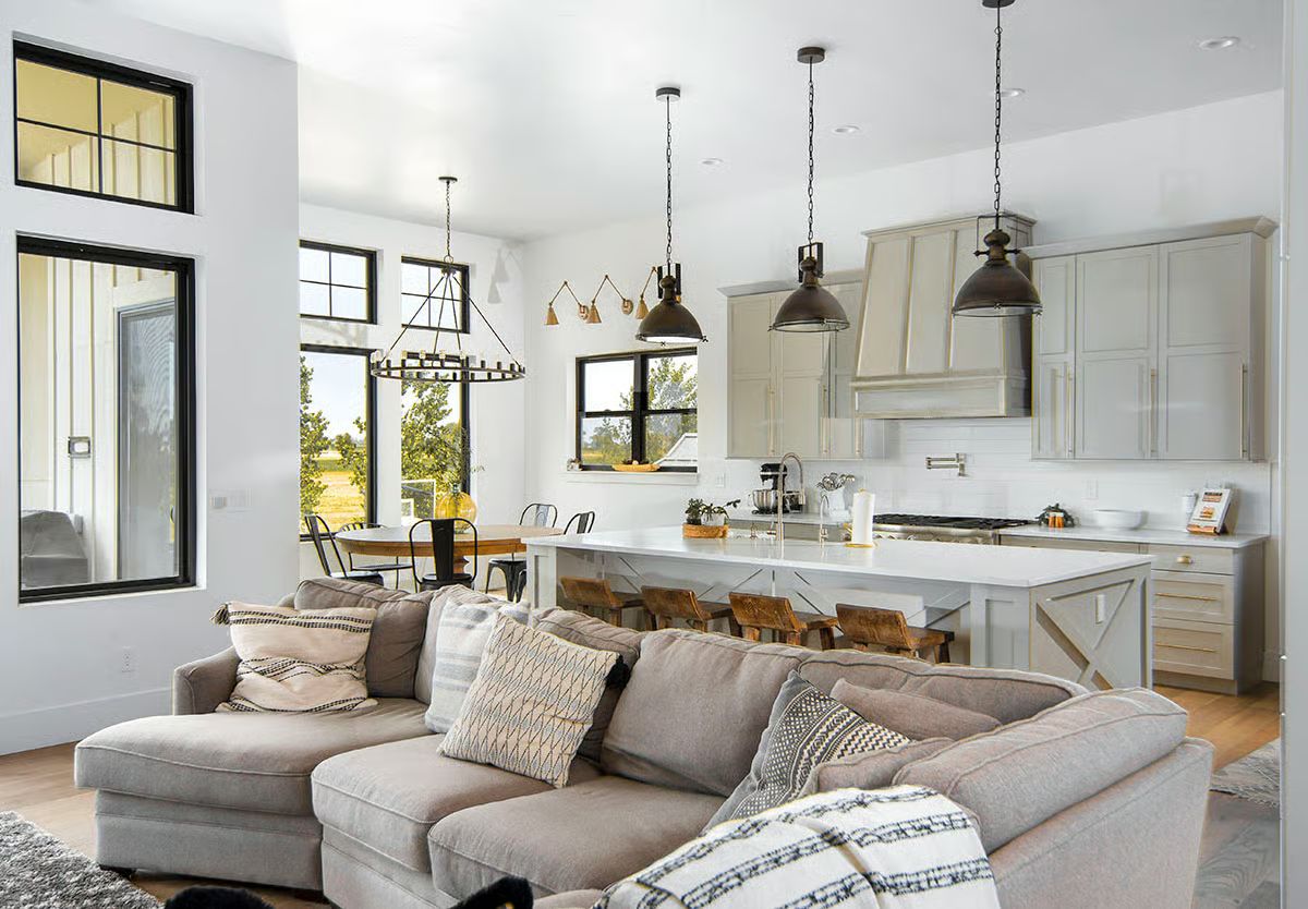 Open-Plan Living Where the Kitchen Island Does More Work Than Any Wall Could
