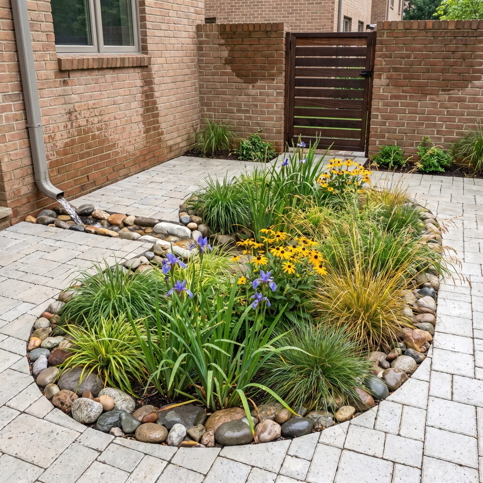 Rain Garden in a Low Corner