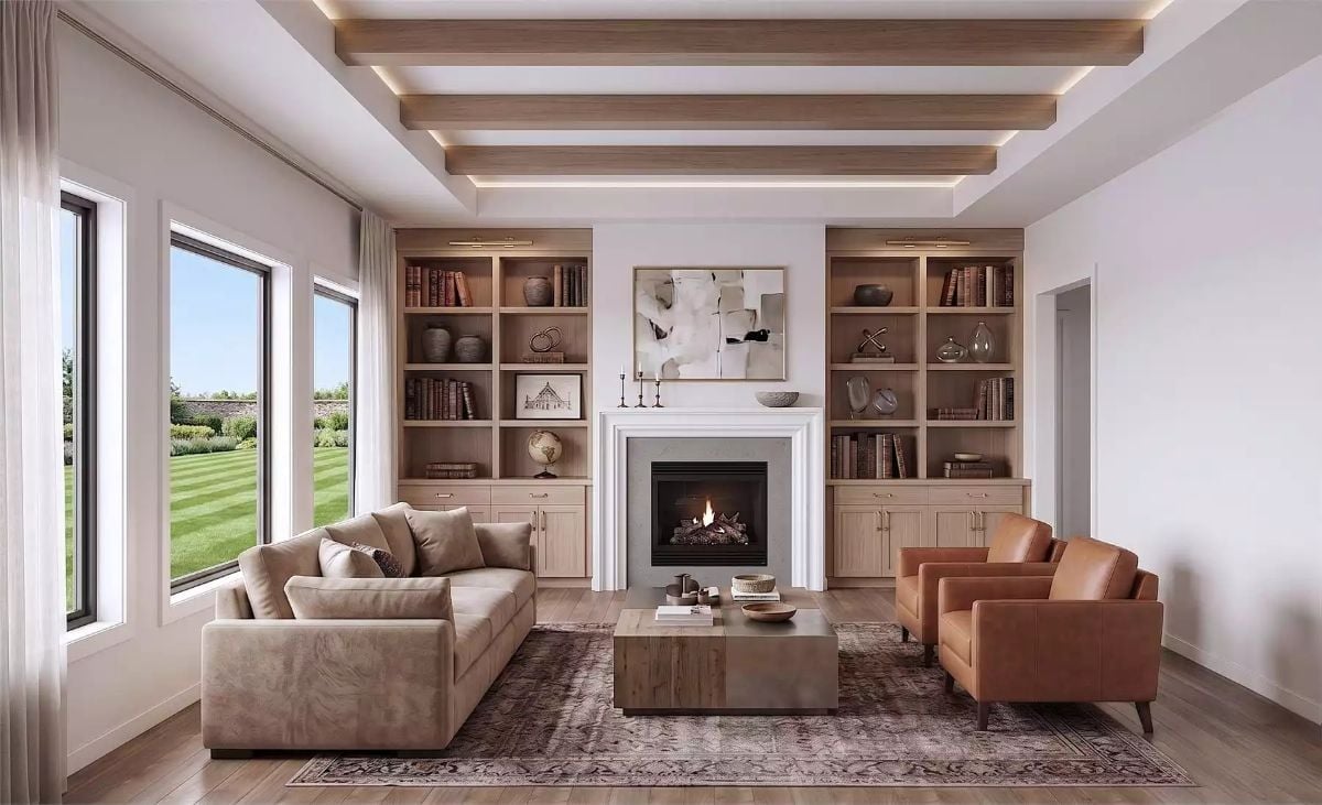 Built-In Shelves Flanking a Fireplace Never Gets Old, and Here's Why