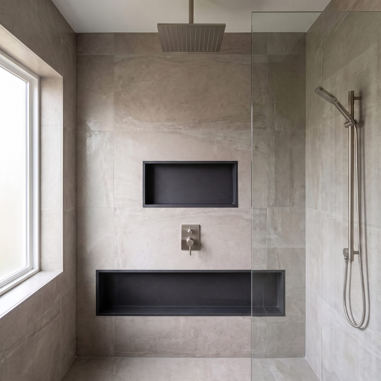 A Recessed Shower Foot Ledge That Simplifies Shaving