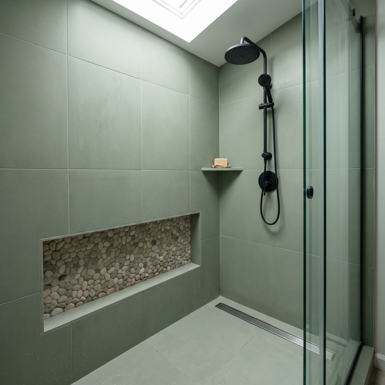 Recessed Shower Foot Niche