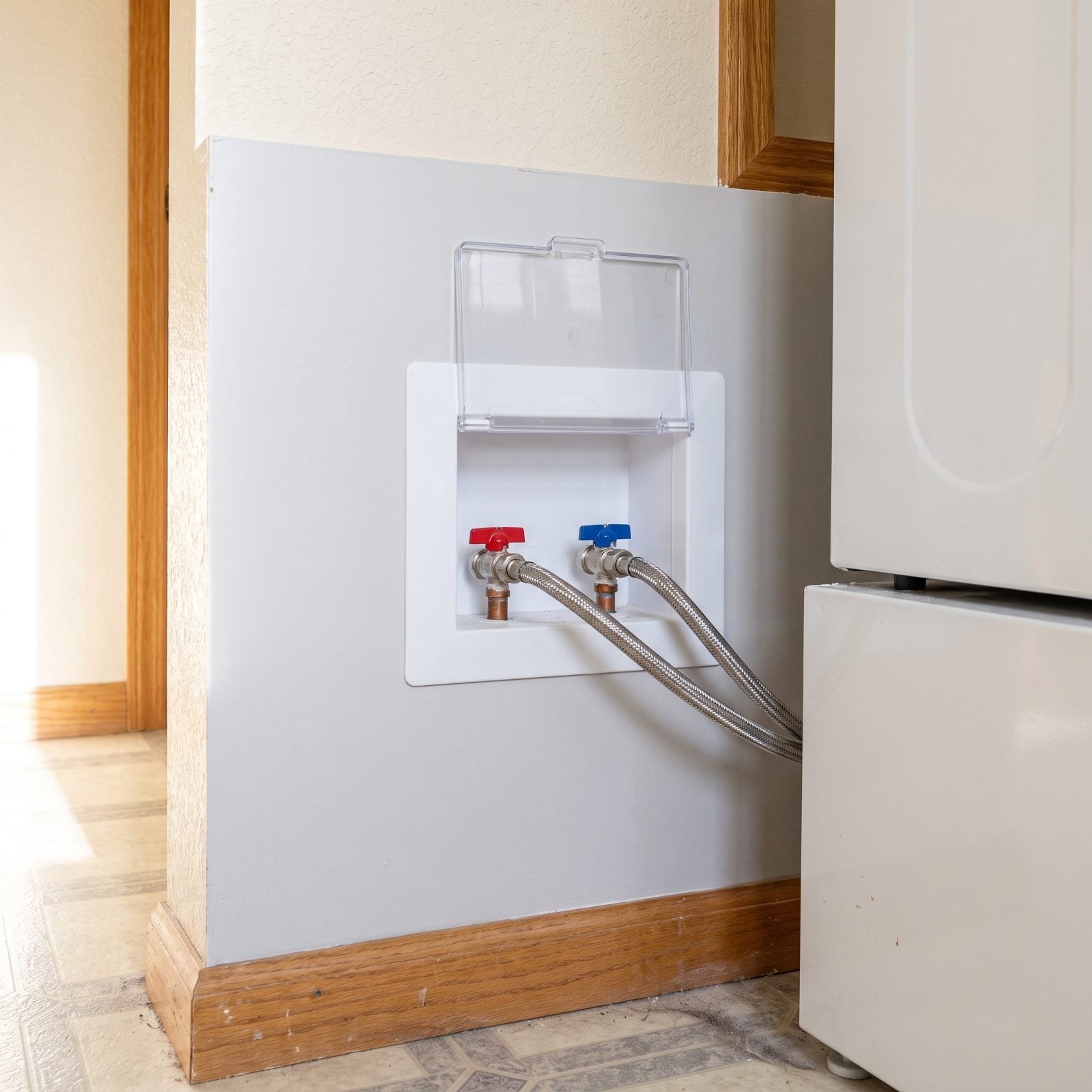 Recessed Shutoff-Valve Boxes That Stay Accessible Behind Furniture