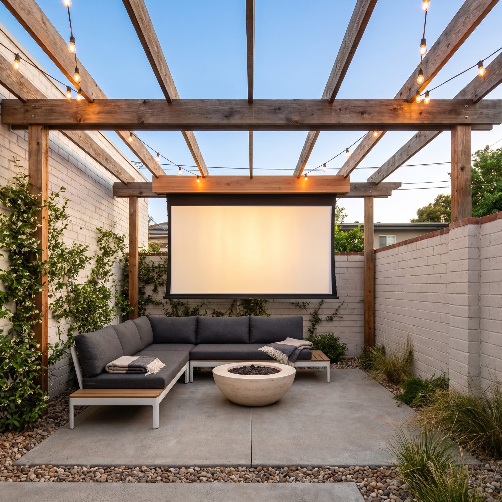 Retractable Outdoor Movie Screen