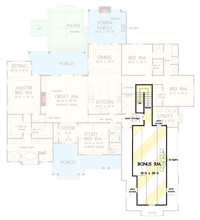 Floor Plan - Bonus Room