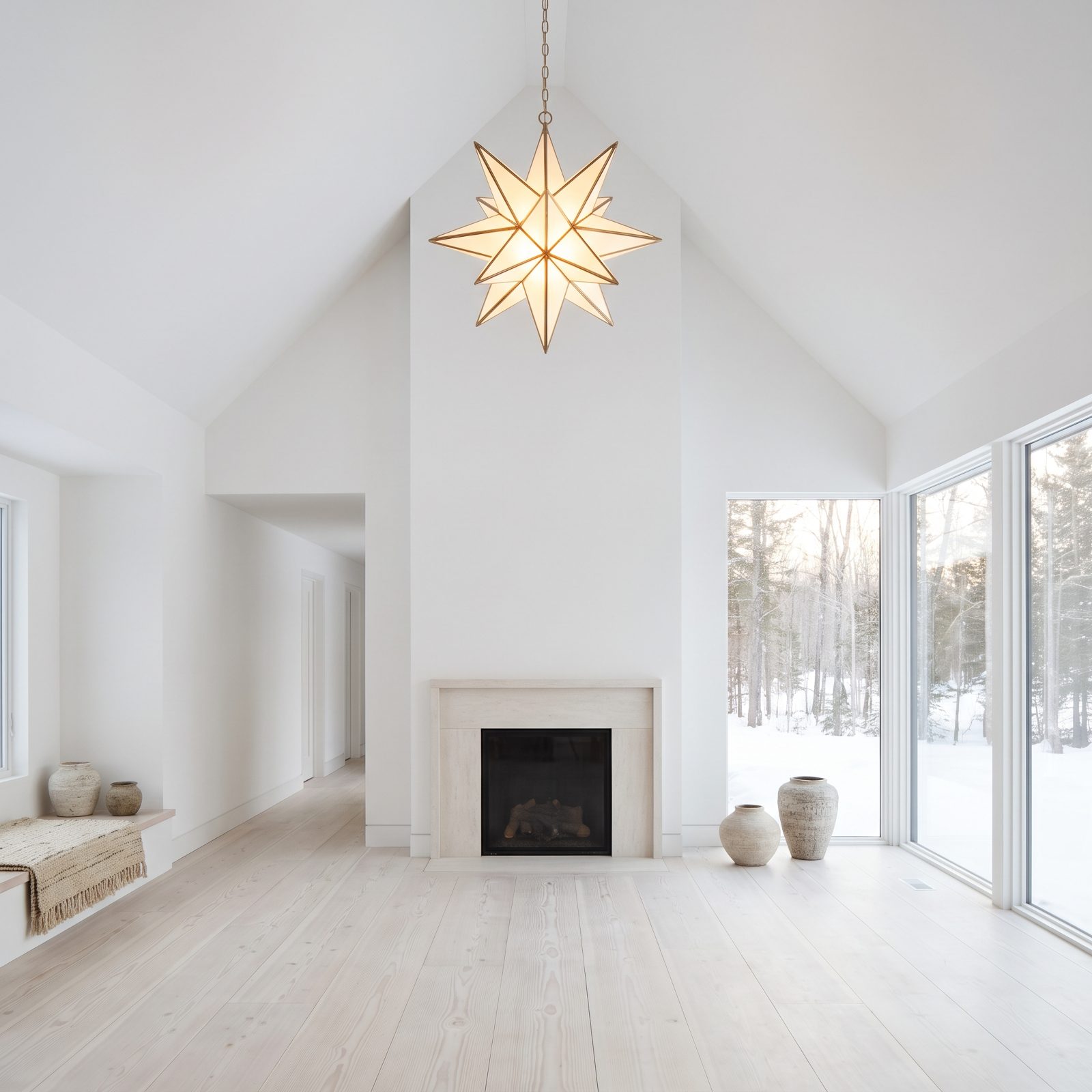 A Scandinavian Great Room Beneath One Enormous Star