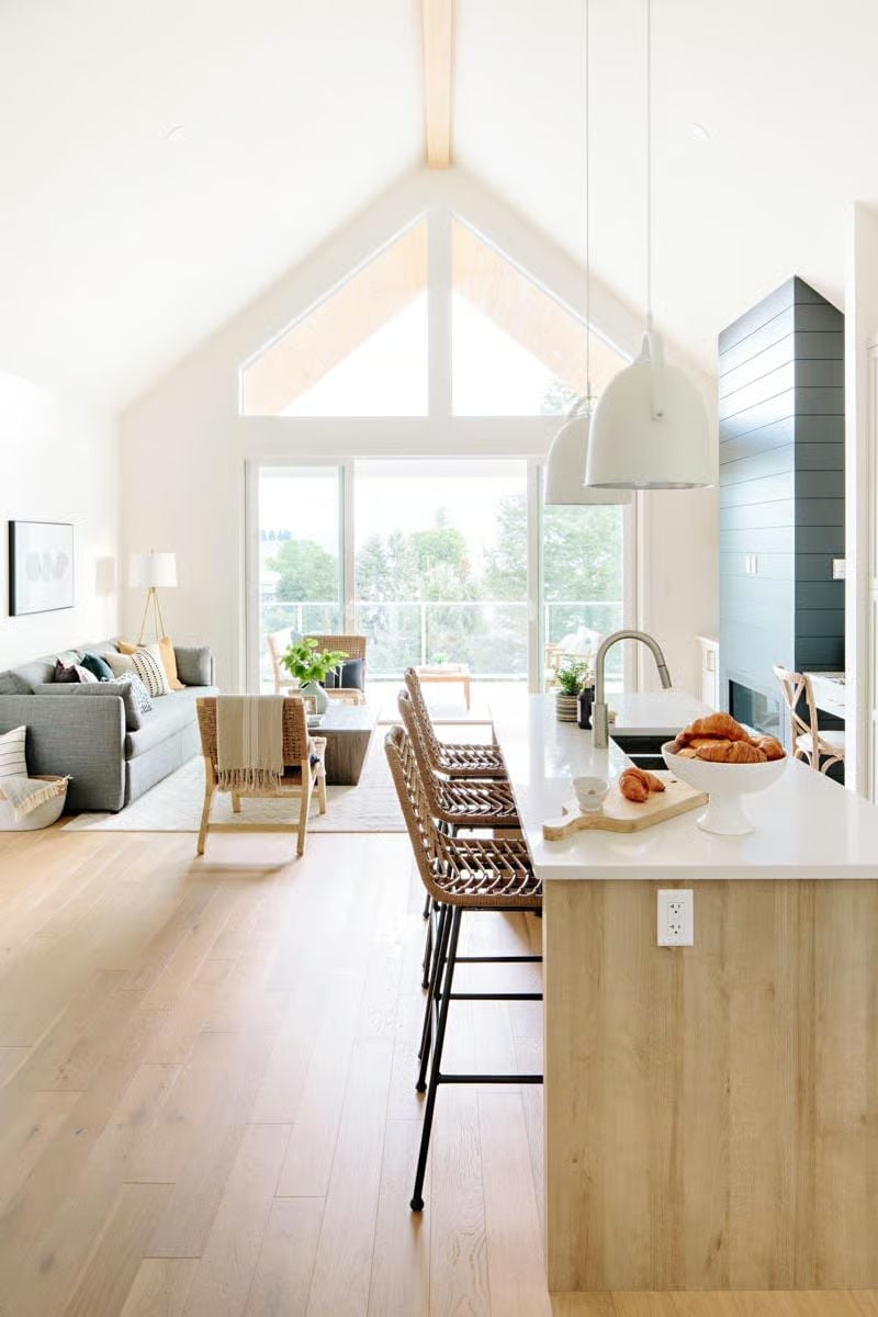 Croissants on the Counter and Cathedral Ceilings: Cottage Living Done Right