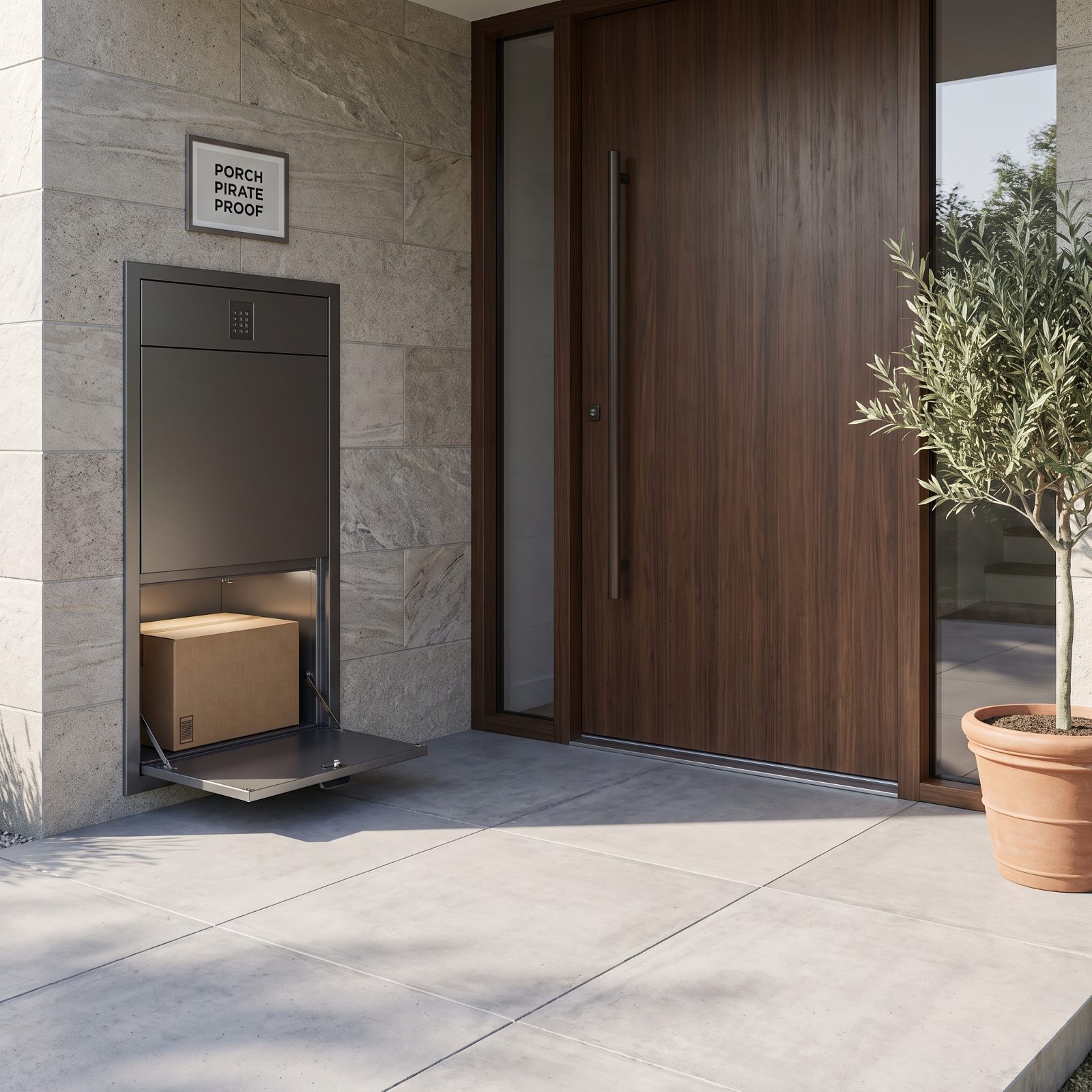 A Secure Package-Delivery Compartment by the Door