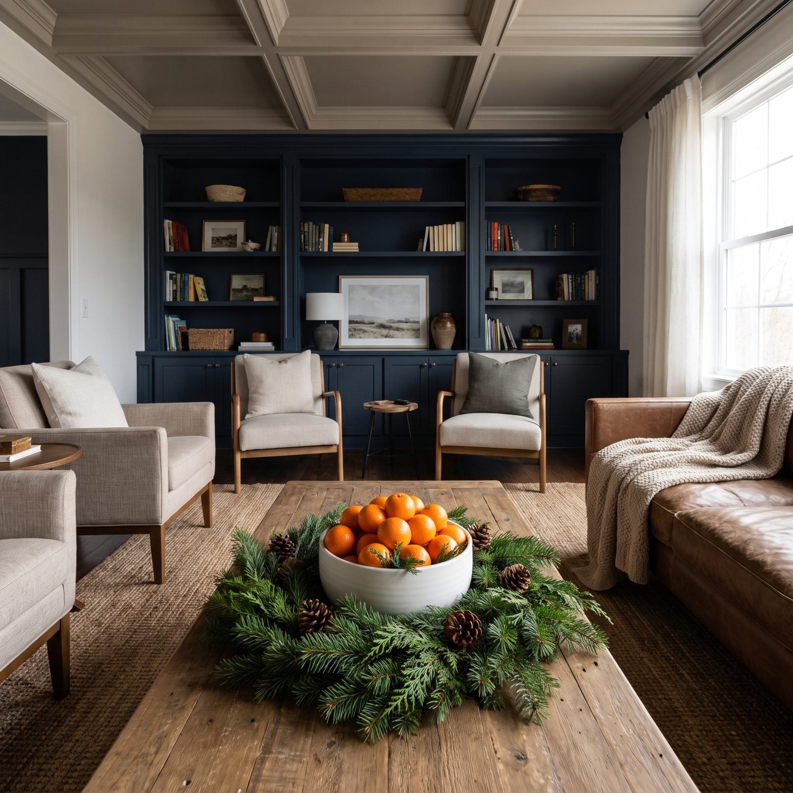 Set a Wreath Flat Around a Serving Bowl
