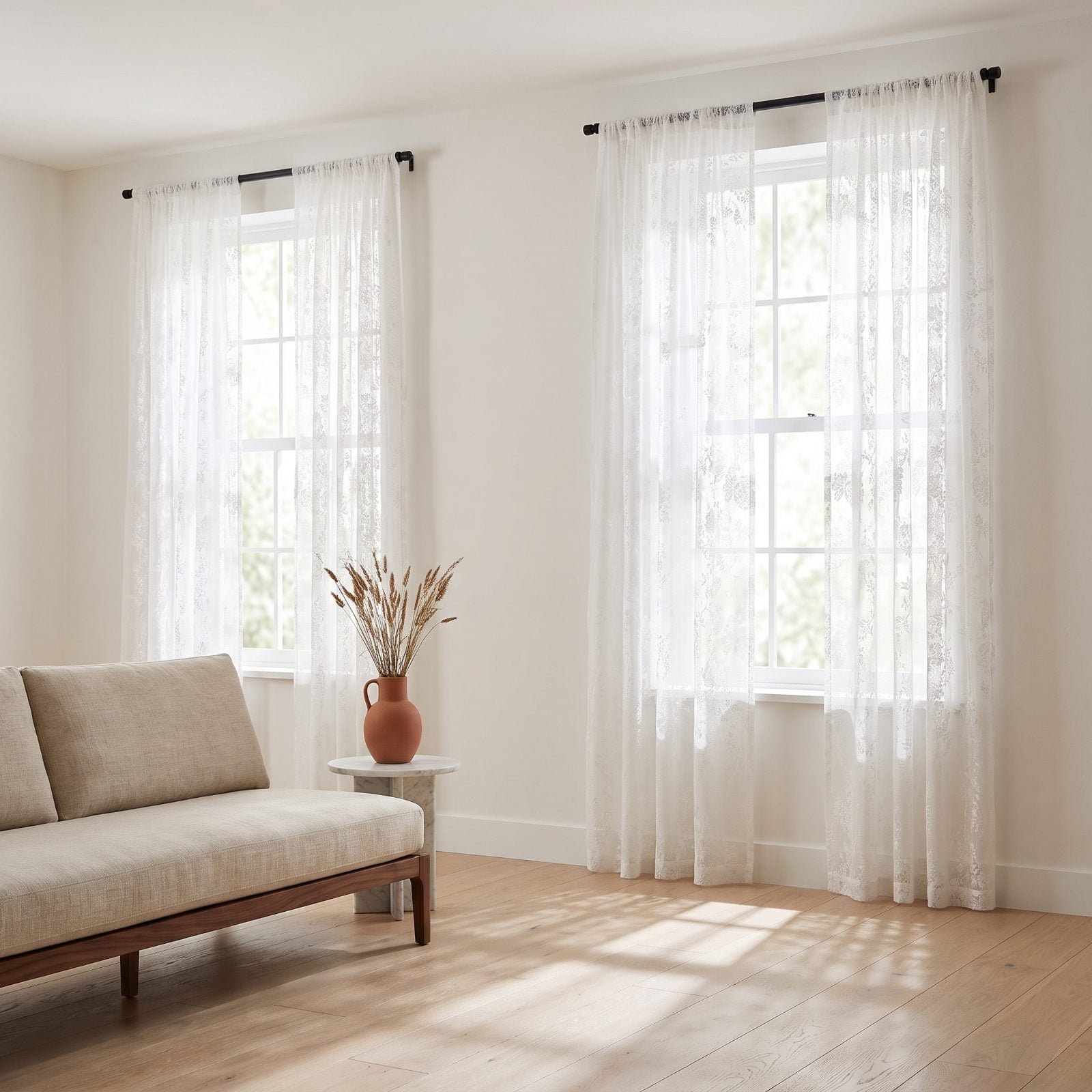 Sheer Lace Curtains That Shed the Grandma Reputation