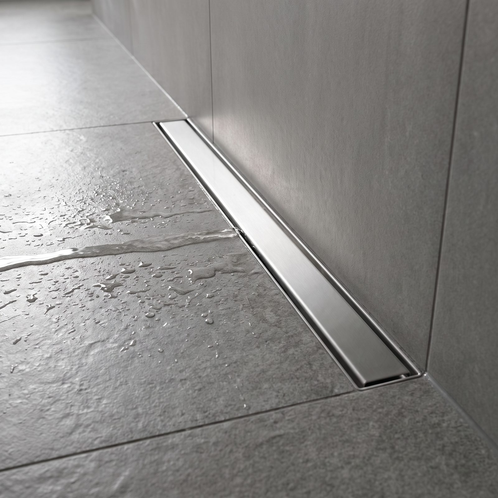 A Sleek Linear Shower Drain