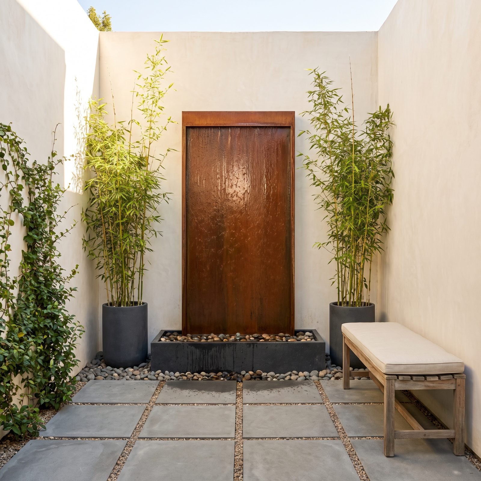 Slim Recirculating Wall Fountain
