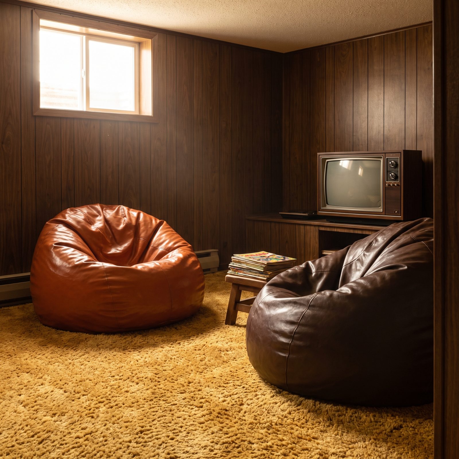 Slouchy Vinyl Beanbag Chairs for the Kids