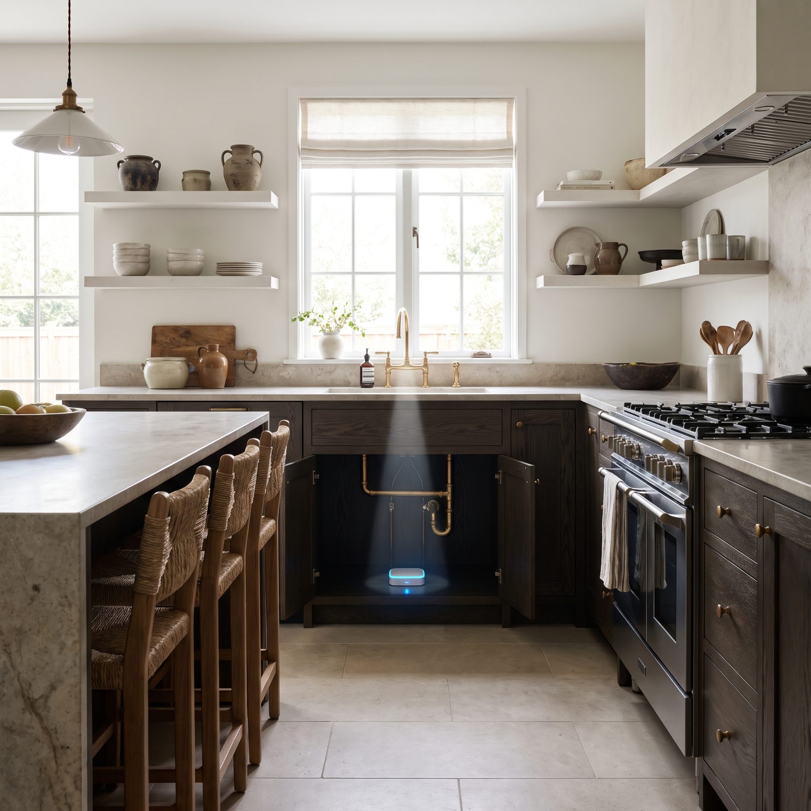 Smart Leak Sensors Hiding Under the Sink