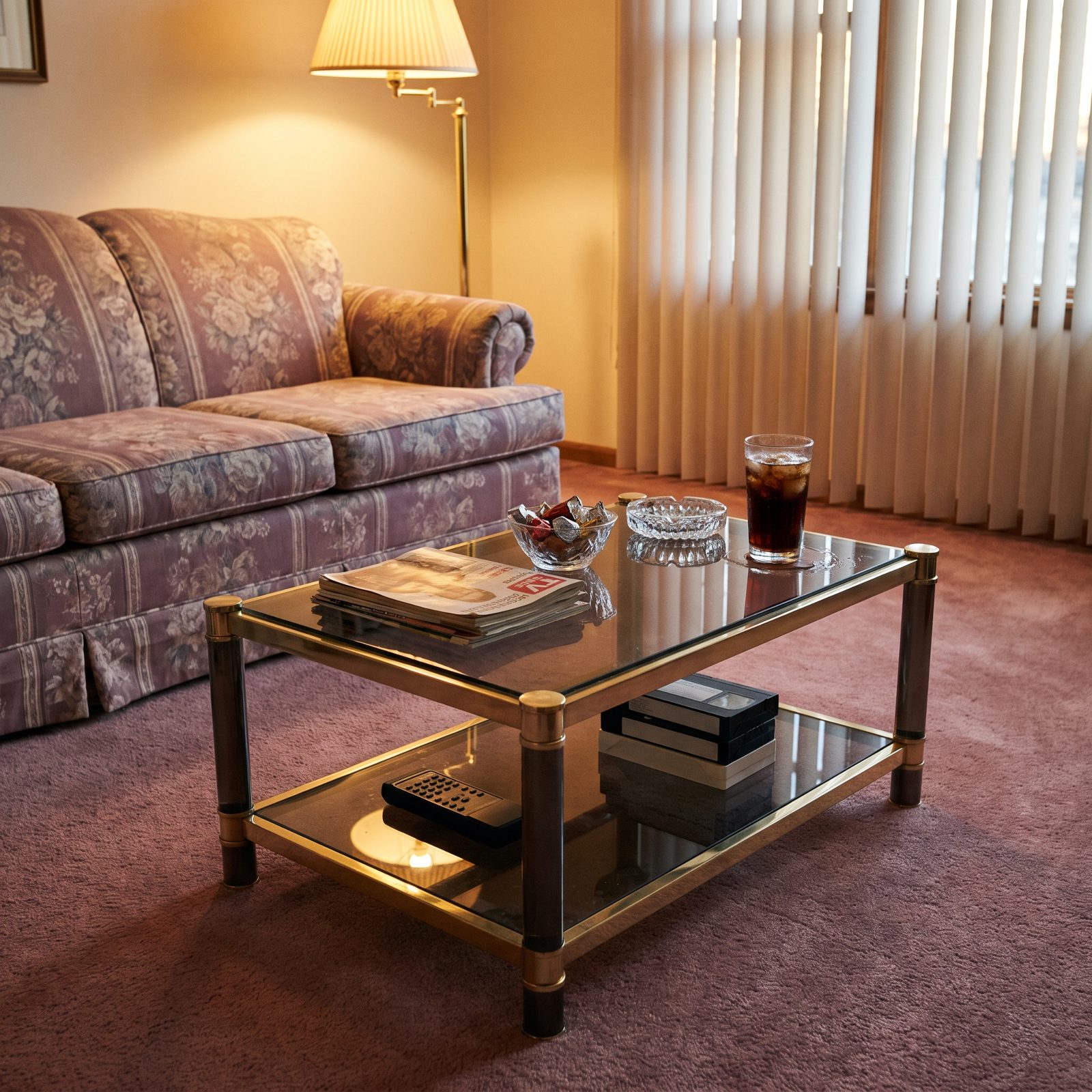 Smoked-Glass Coffee Tables and the Brass That Refused to Tarnish