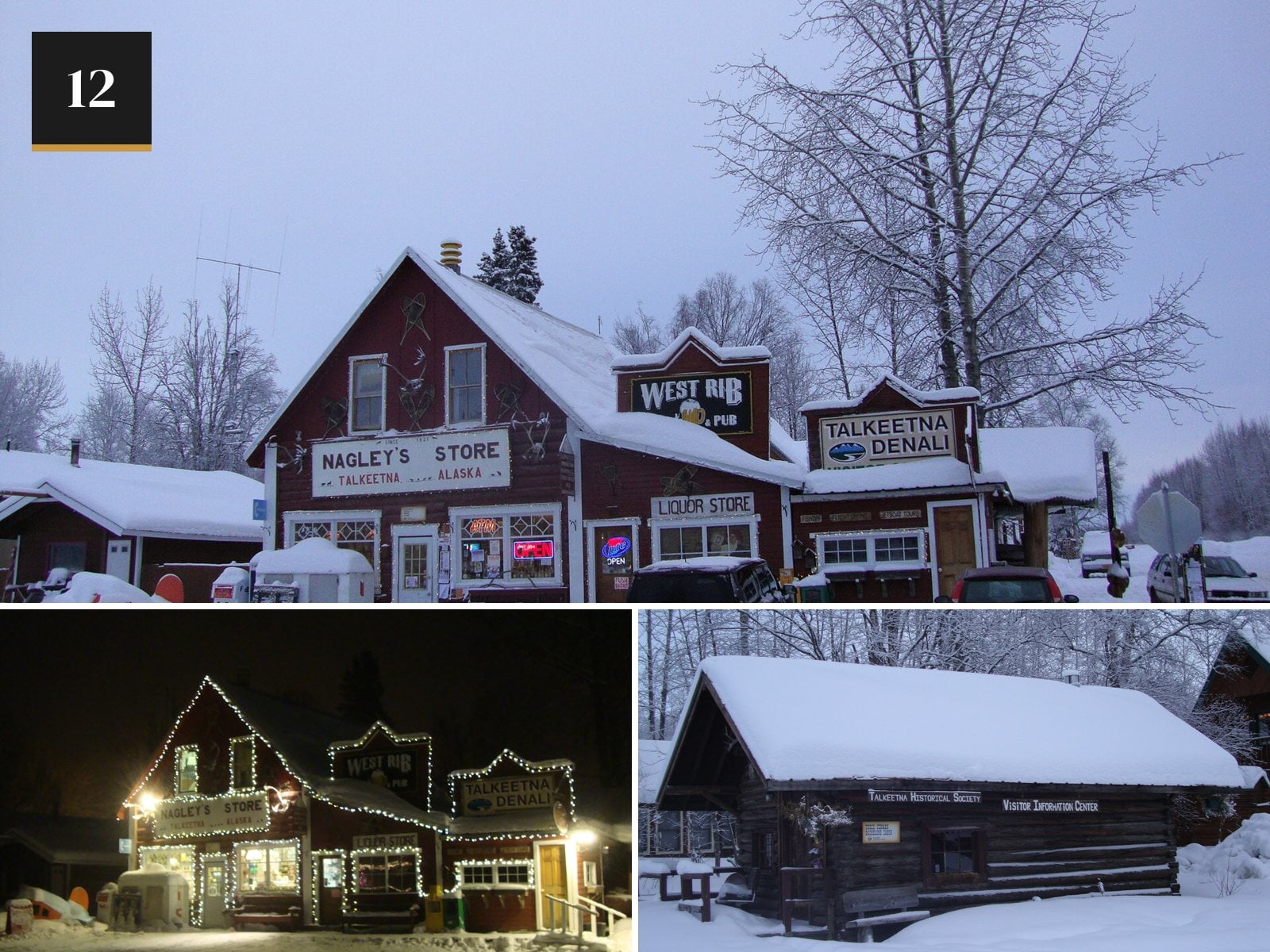 Talkeetna, Alaska in the snow