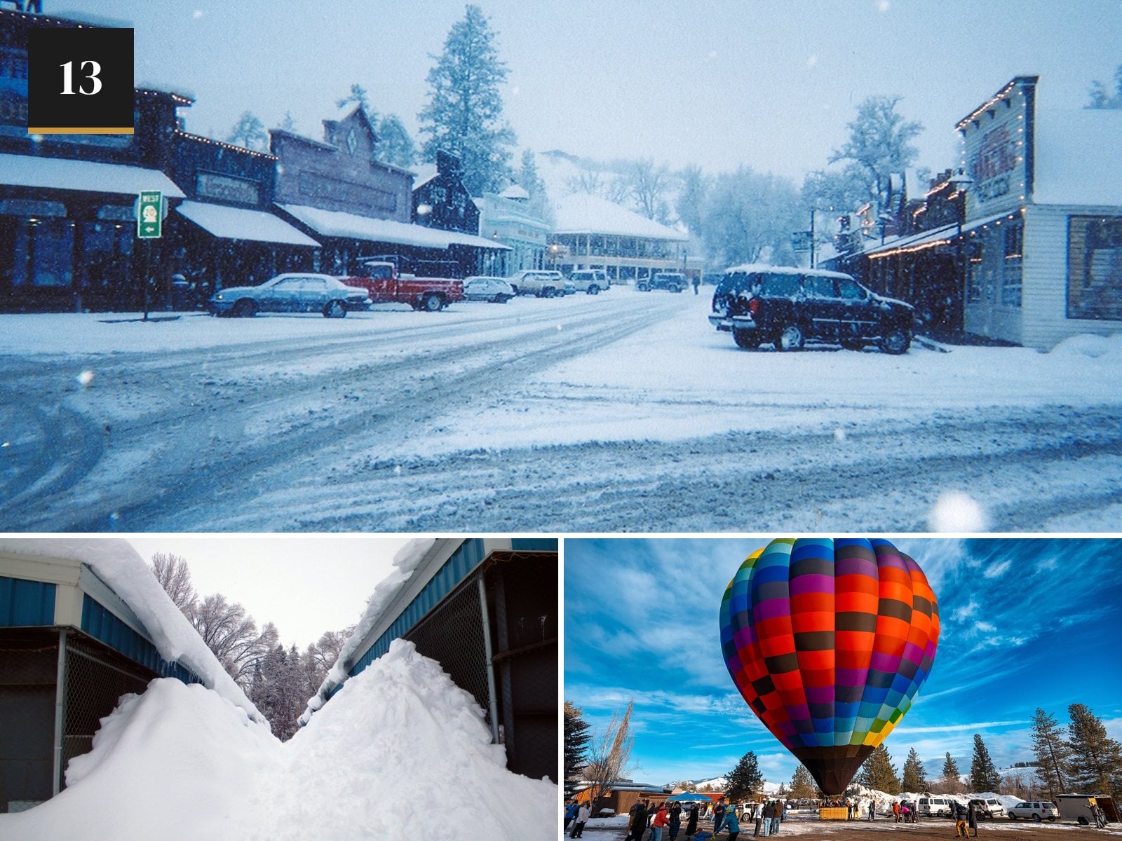 Winthrop, Washington in the snow