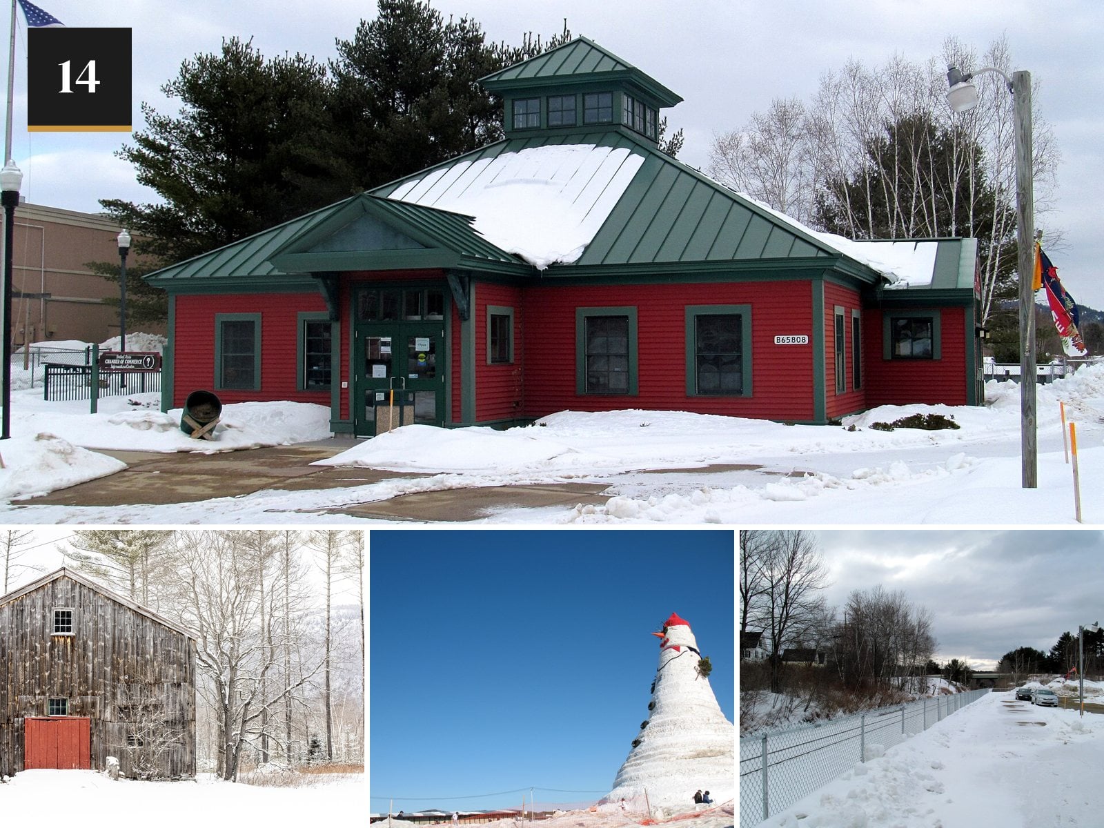 Bethel, Maine in the snow