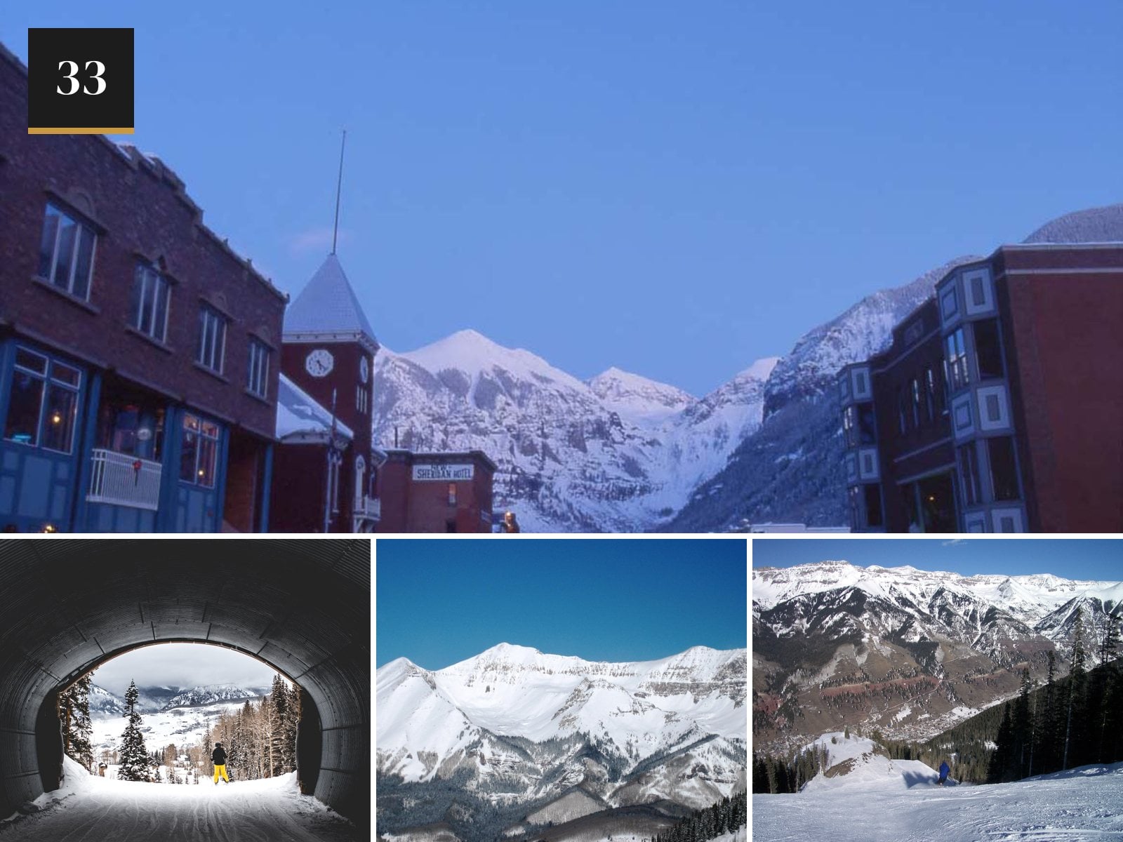 Telluride, Colorado in the snow