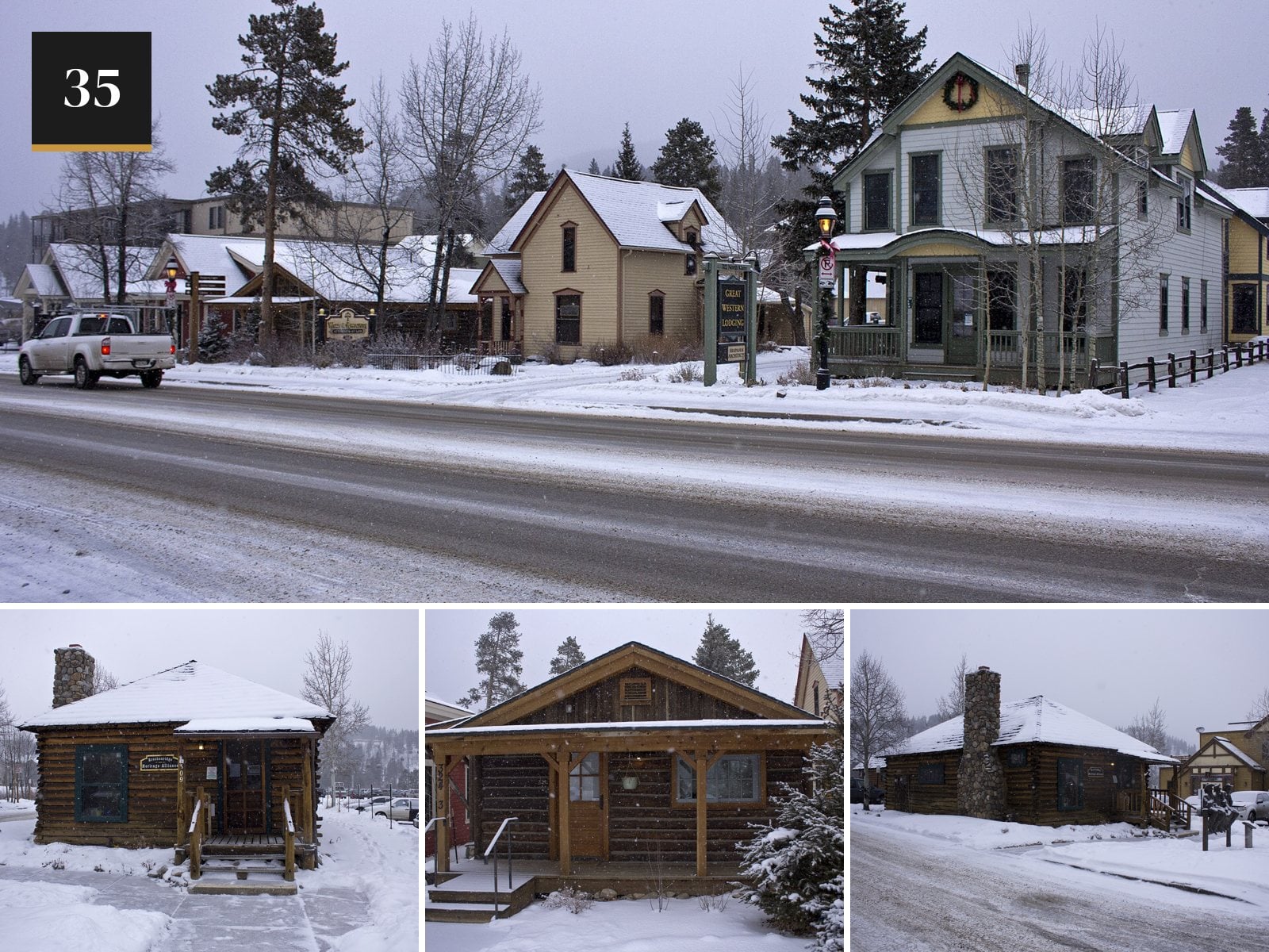 Breckenridge, Colorado in the snow