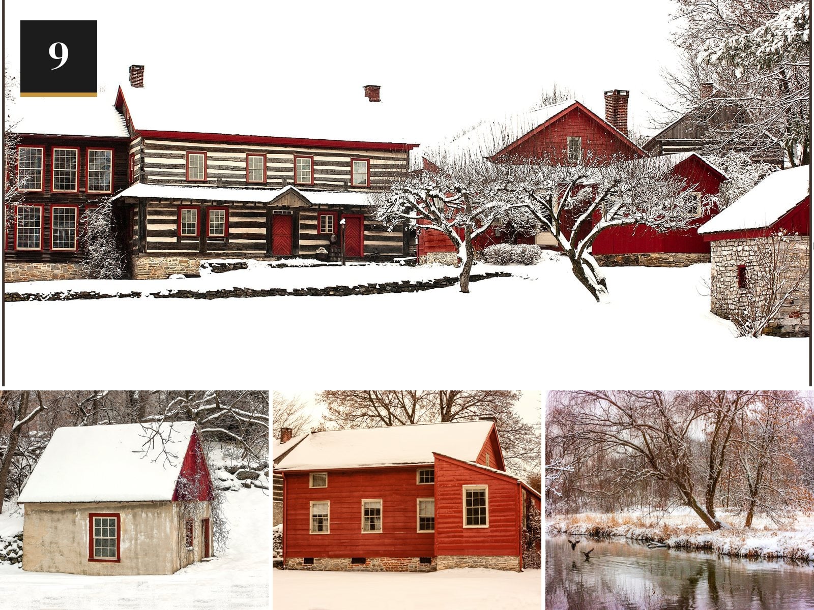Lititz, Pennsylvania in the snow