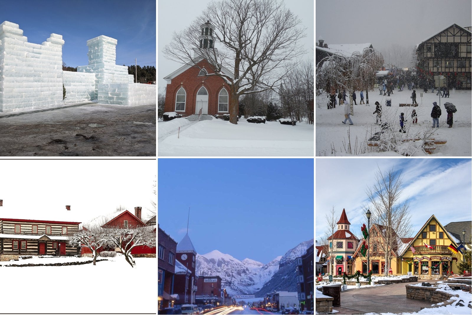 35 Stunning Snowy Towns That Look Like a 1950s Christmas Card