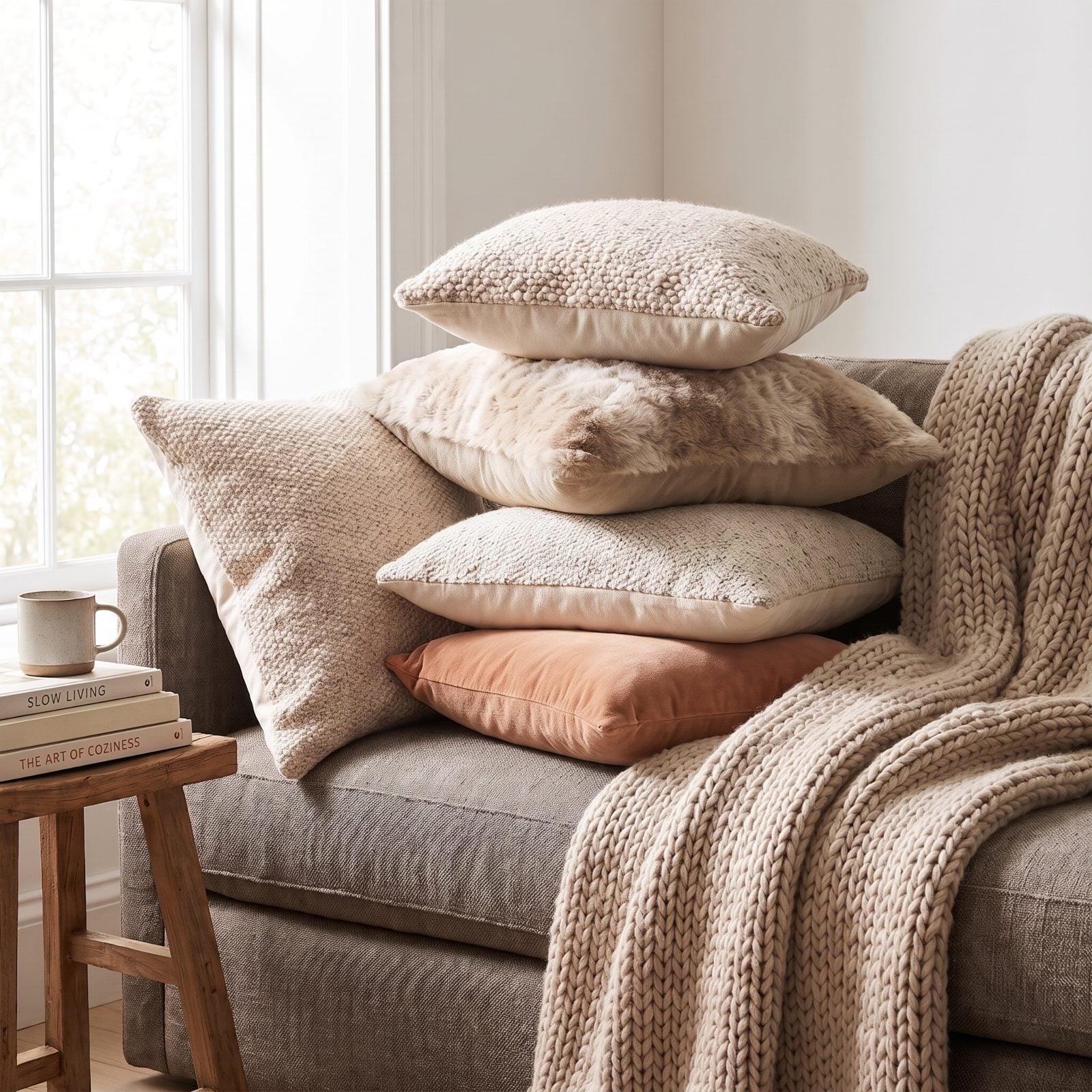 Soft Textures and Plush Pillows