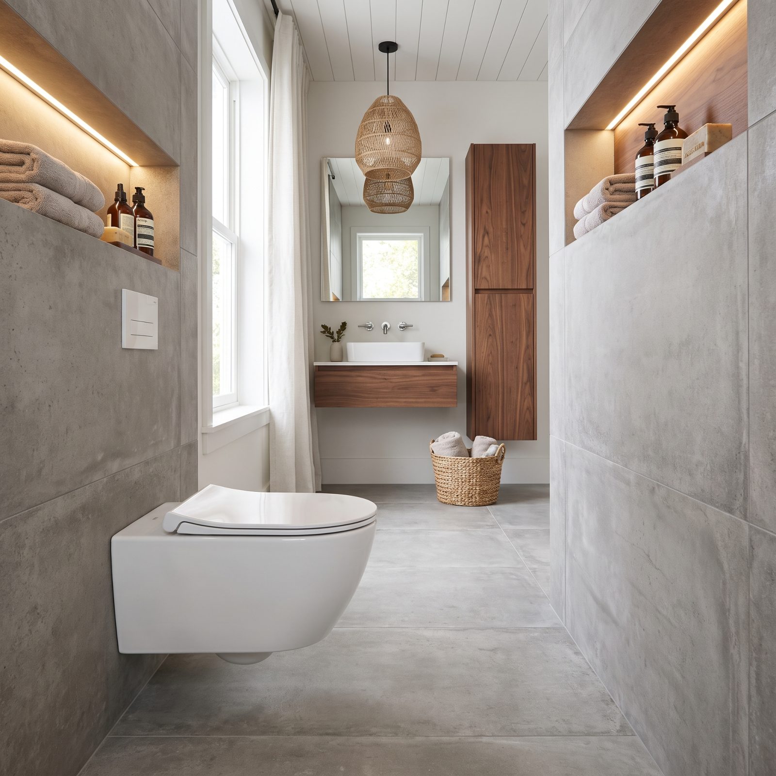 A Space-Saving Wall-Hung Toilet