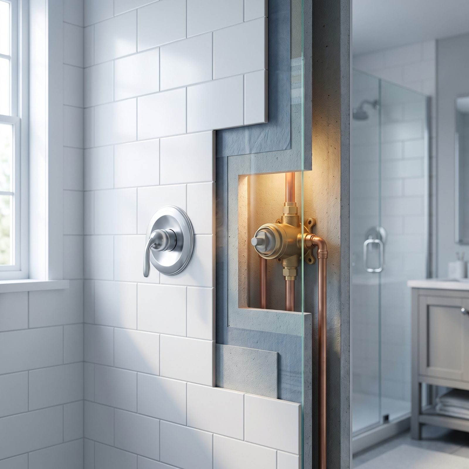 Spend on the Shower Valve and Waterproofing, Save on the Trim