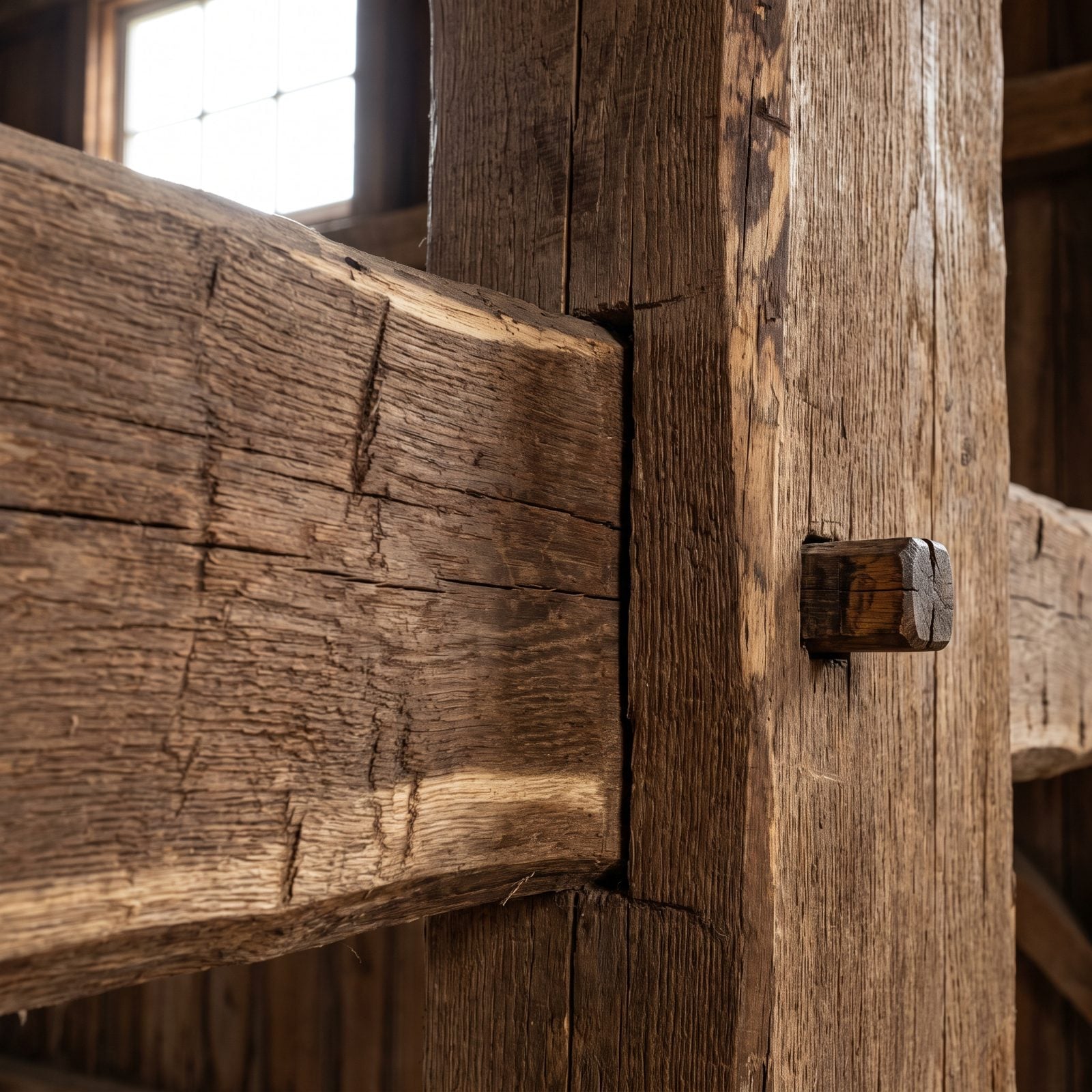 Square Timber Pegs in Structural Joints
