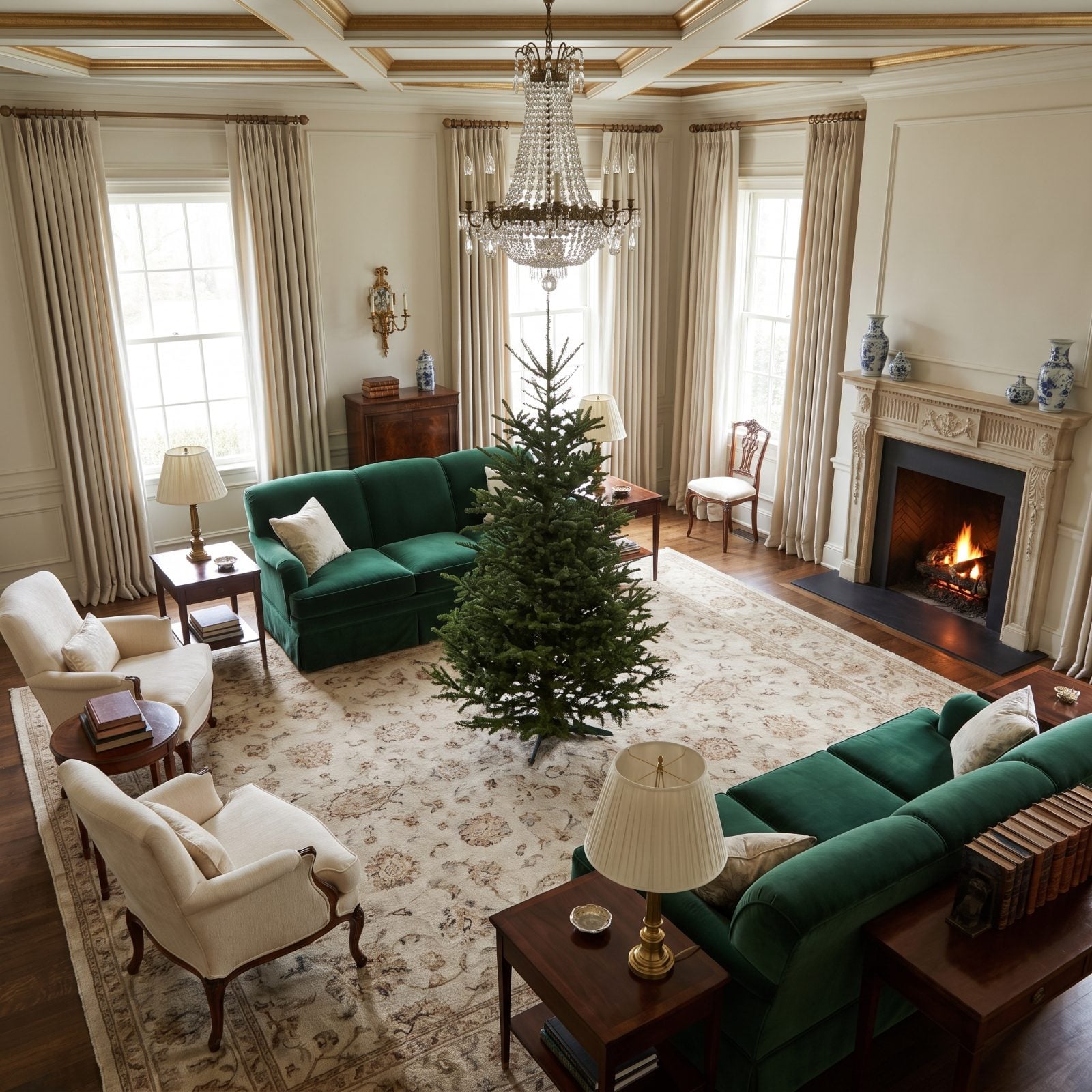 Standing In for the Coffee Table in a Formal, Traffic-Free Room