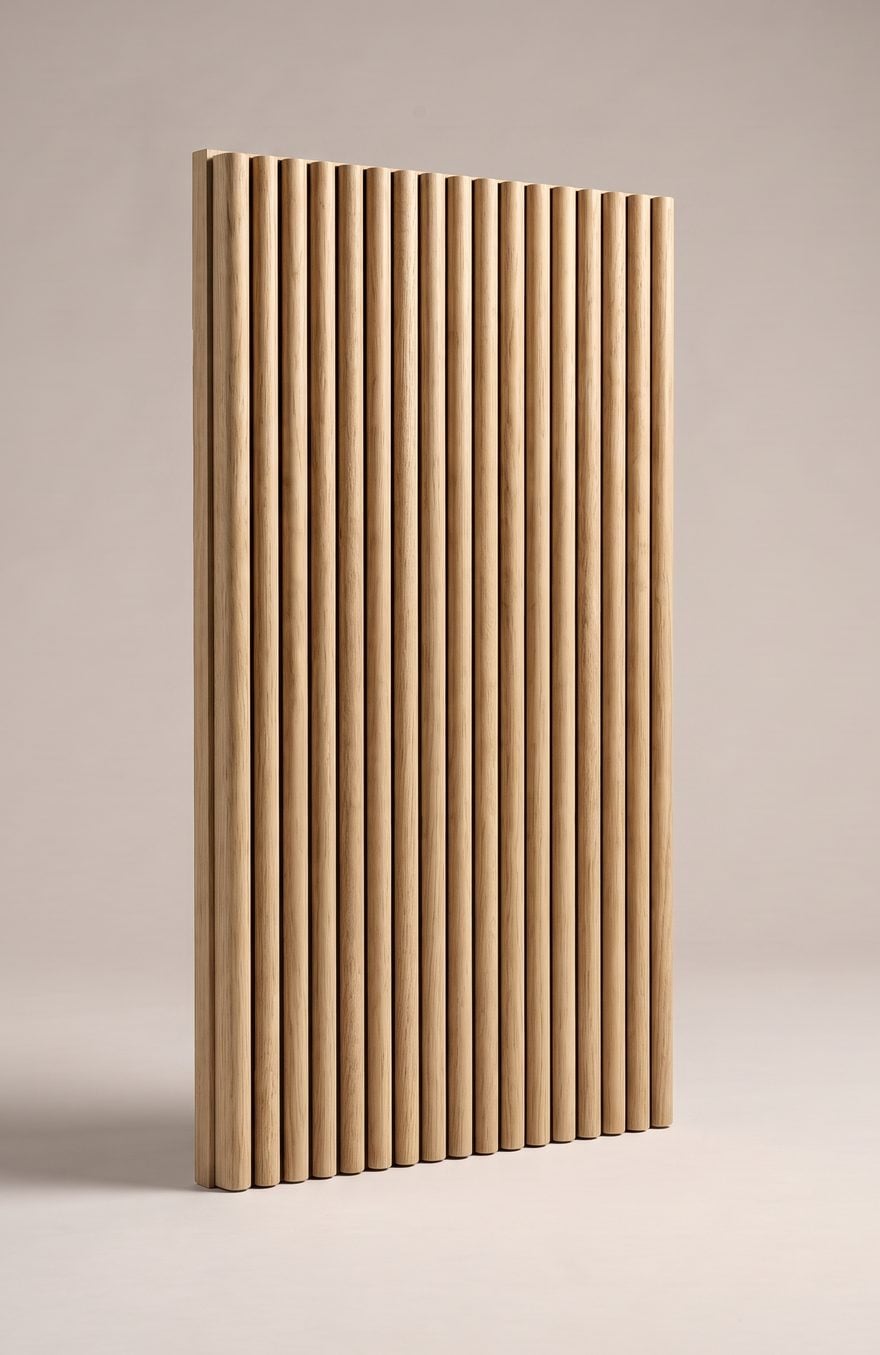 Tambour-Inspired kitchen cabinet door illustration