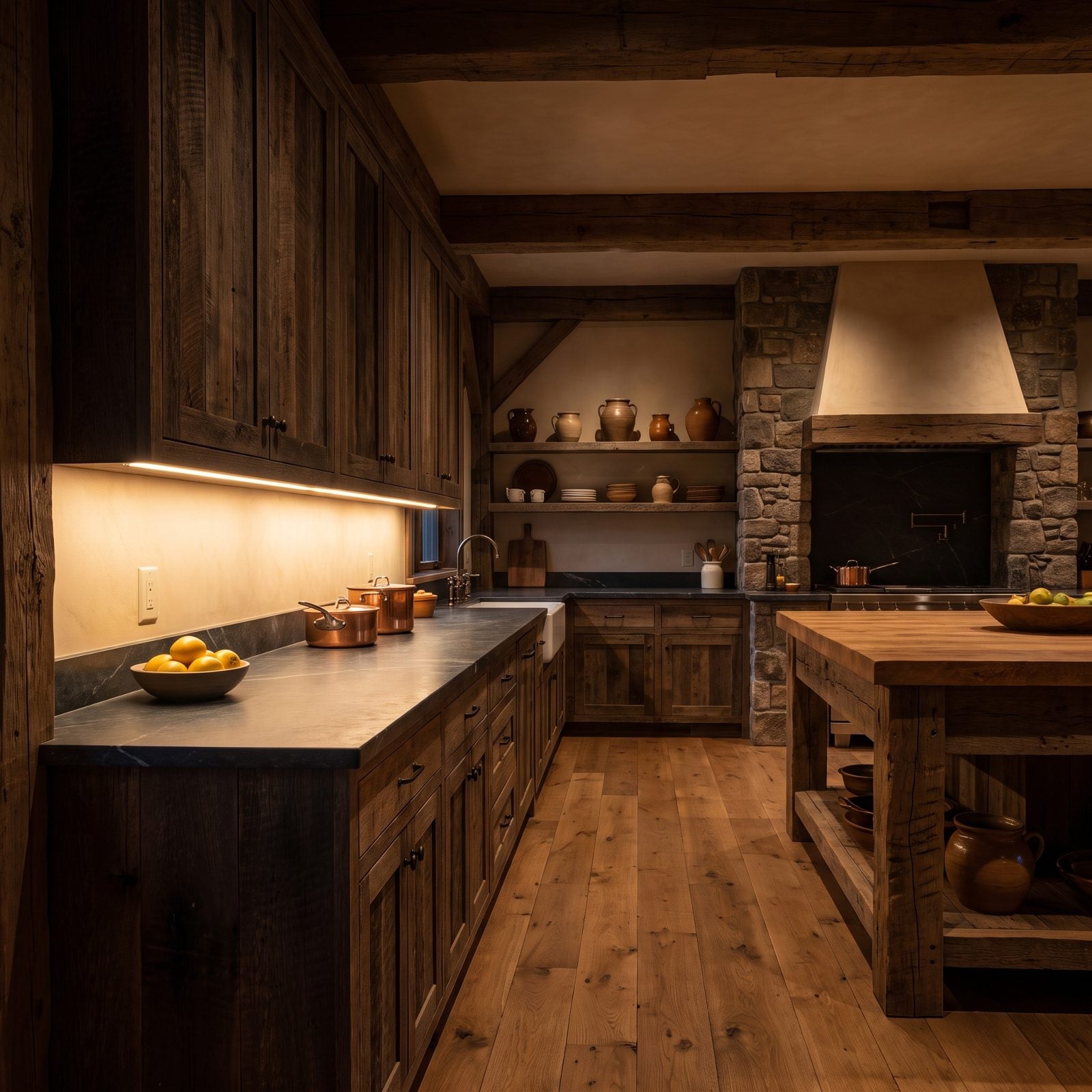 Task Lighting Along the Cabinet's Front Edge