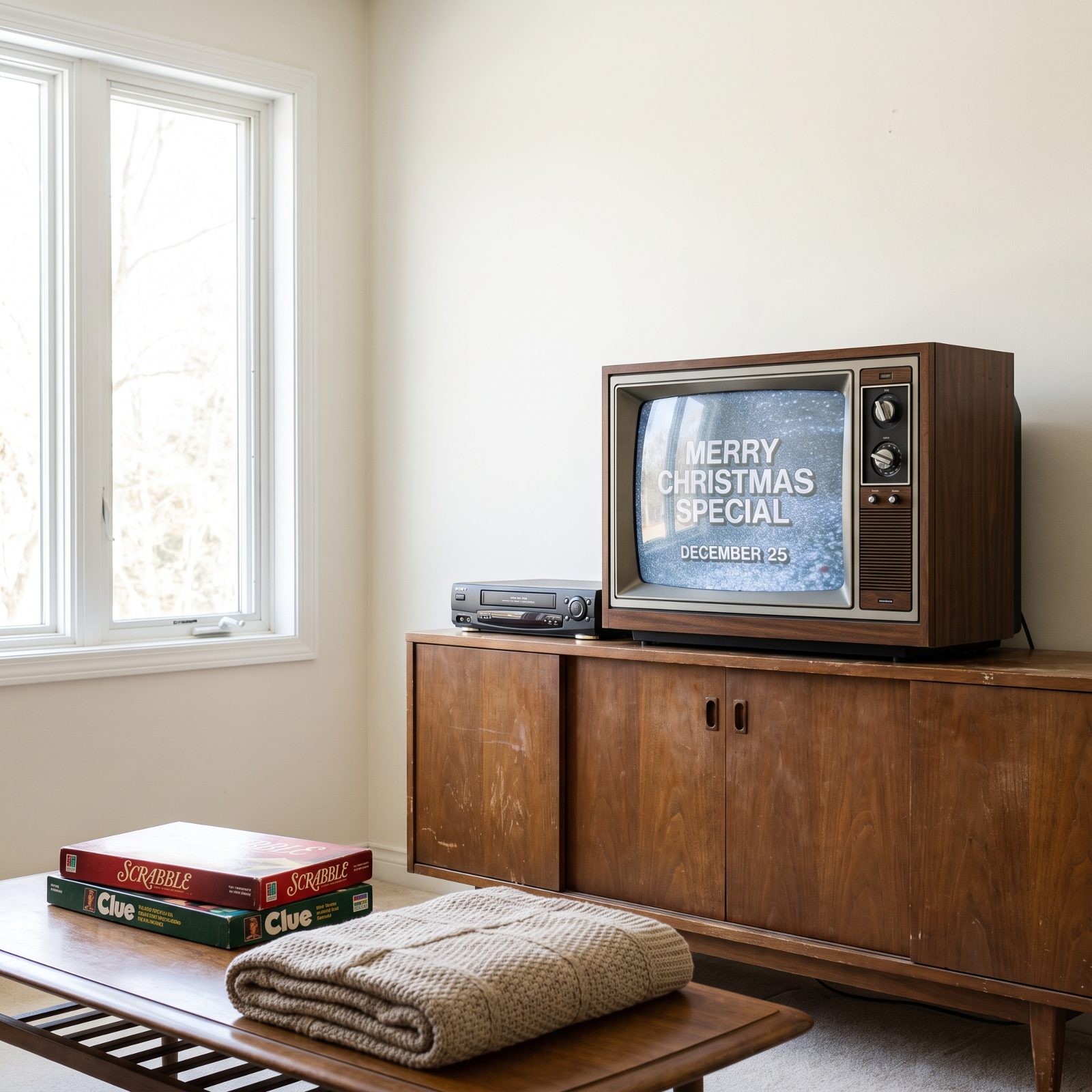 The Television Showing the Annual Christmas Special