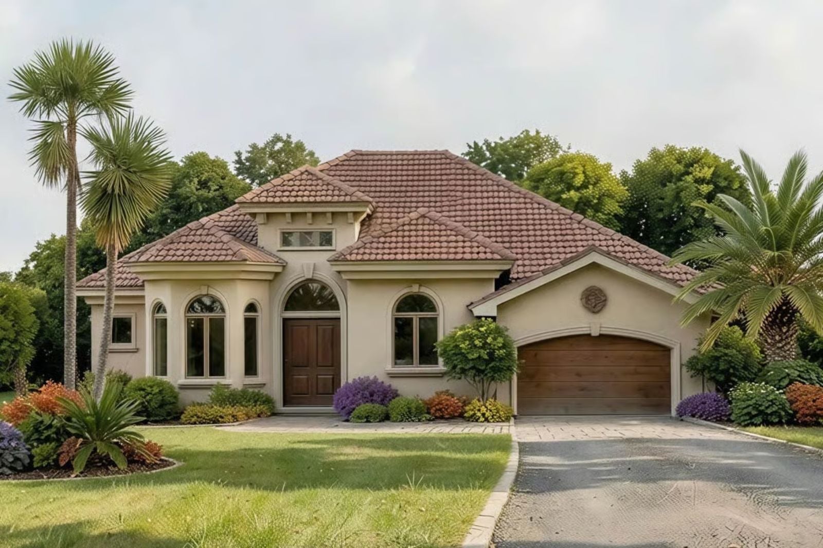 Terracotta Palm Villa 4-Bedroom Mediterranean House Plan with Screened Lanai (2,581 Sq. Ft. Floor Plan)