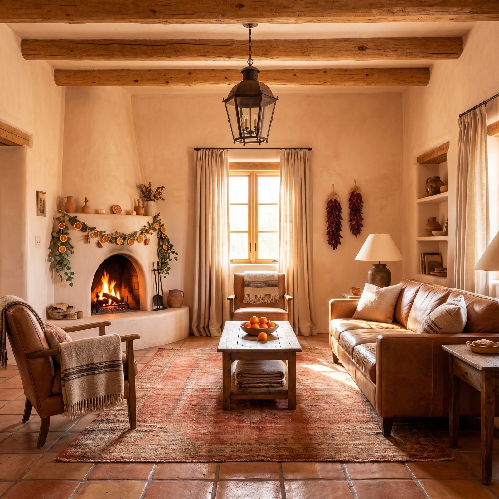 Terracotta and Soft Peach: A Sun-Baked Christmas in the Dead of Winter