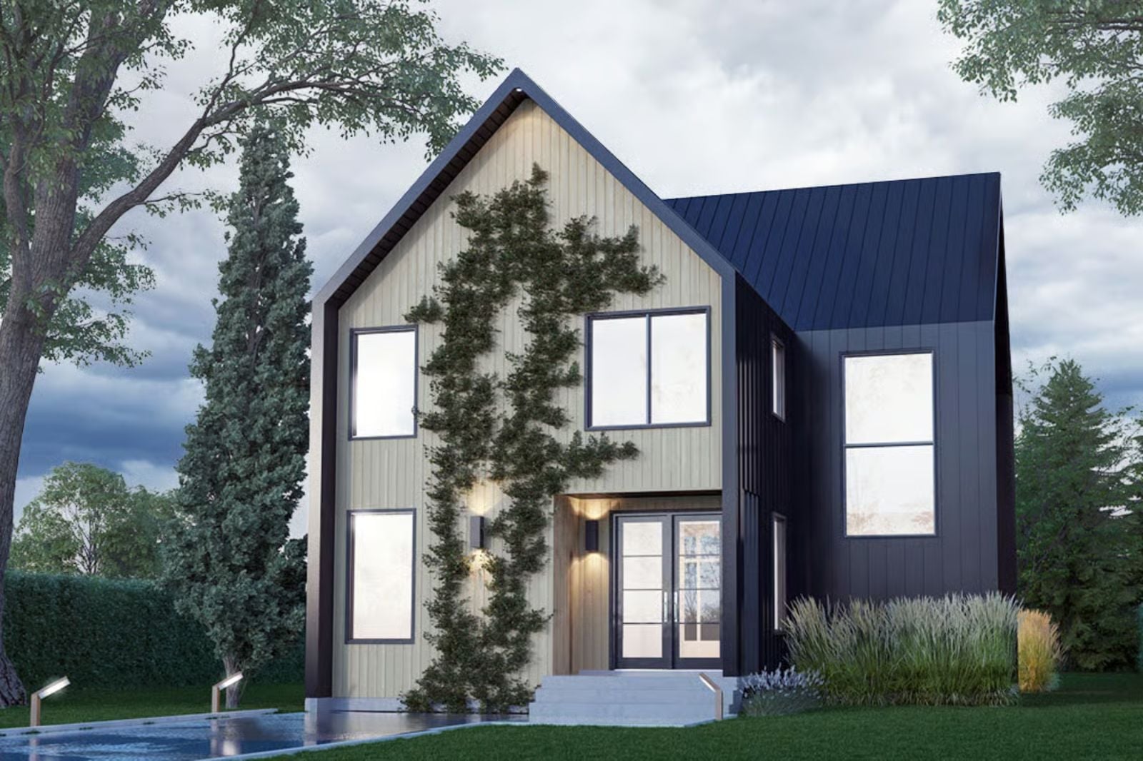 The Astrid 4-Bedroom Contemporary with Finished Basement Designed for Families Who Make Their House the One Everyone Wants to Visit (Floor Plan)