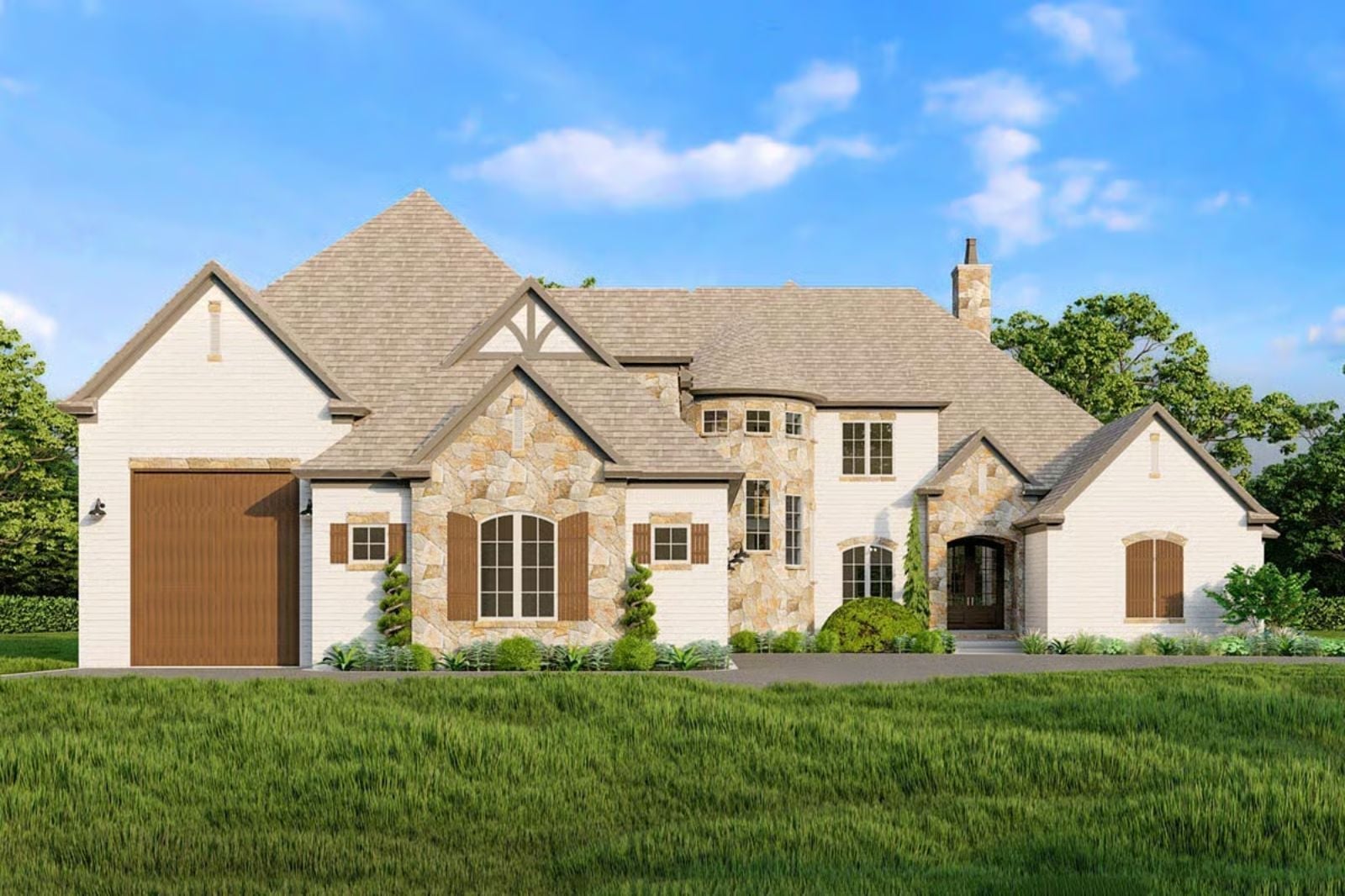 The Aurelie 5-Bedroom European with RV Garage Designed for Self-Made Homeowners Finally Building What They Always Wanted (Floor Plan)