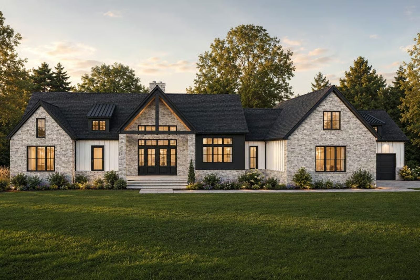 Get a Look at The Brennan 3-Bedroom Modern Farmhouse Layout with 4-Car Garage (2,882 Sq. Ft. Floor Plan)