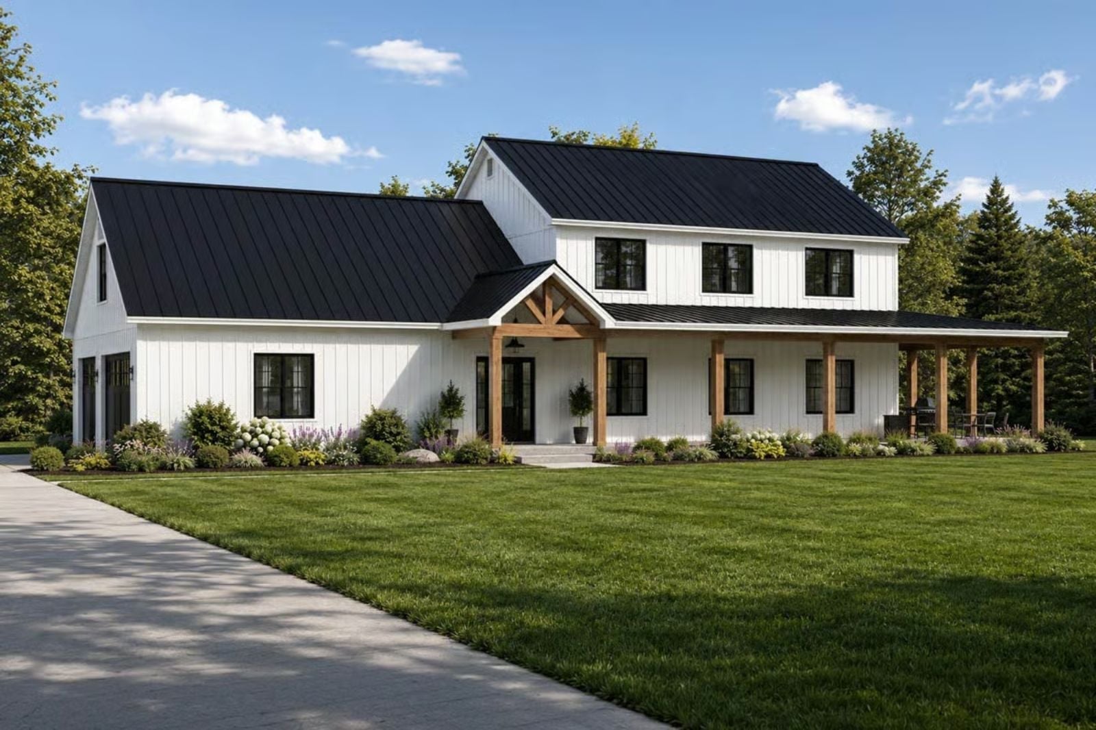 The Callister 7-Bedroom Modern Farmhouse Layout with Bonus Room (3,038 Sq. Ft. Floor Plan)