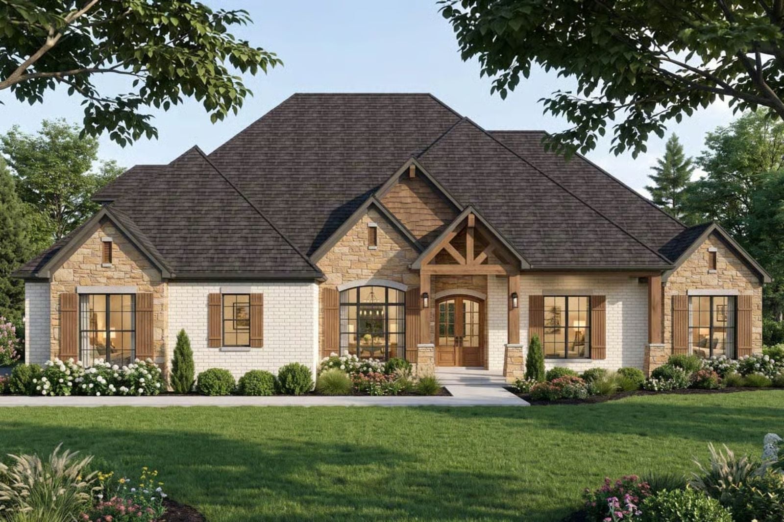 The Gideon 4-Bedroom Rustic Mountain Craftsman with Bonus Room Designed for Families Who Believe in Big Tables, Long Dinners, and Loud Laughter (Floor Plan)