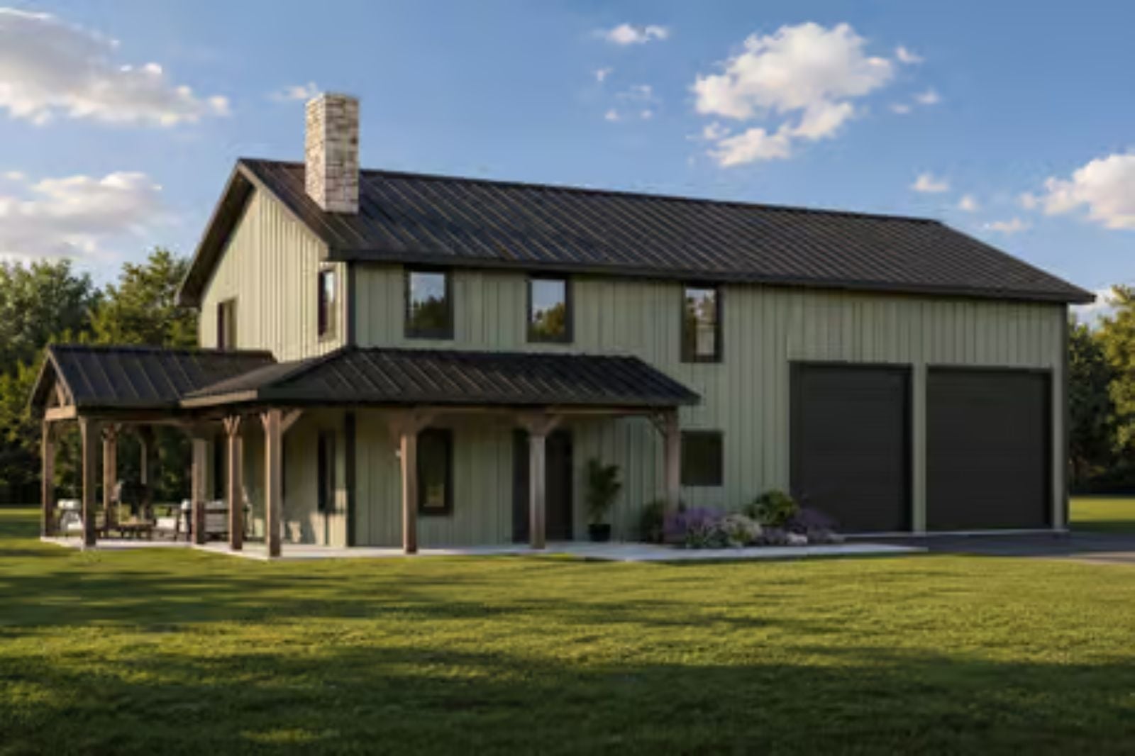 The Haskell 3-Bedroom Barndominium with Loft Designed for Suburbanites Who Secretly Wish They Lived in the Country (Floor Plan)
