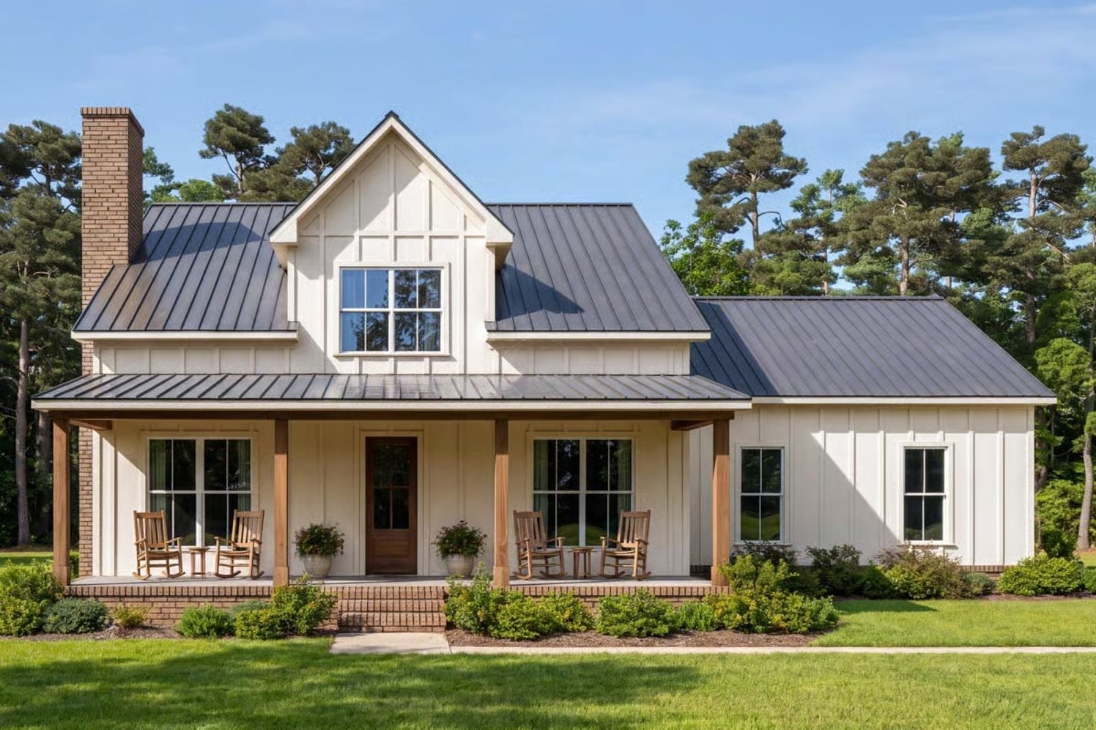 The Hollis 3-Bedroom Modern Farmhouse with Covered Front Porch Designed for Homeowners with a Soft Spot for Front Porches and Slow Mornings (Floor Plan)