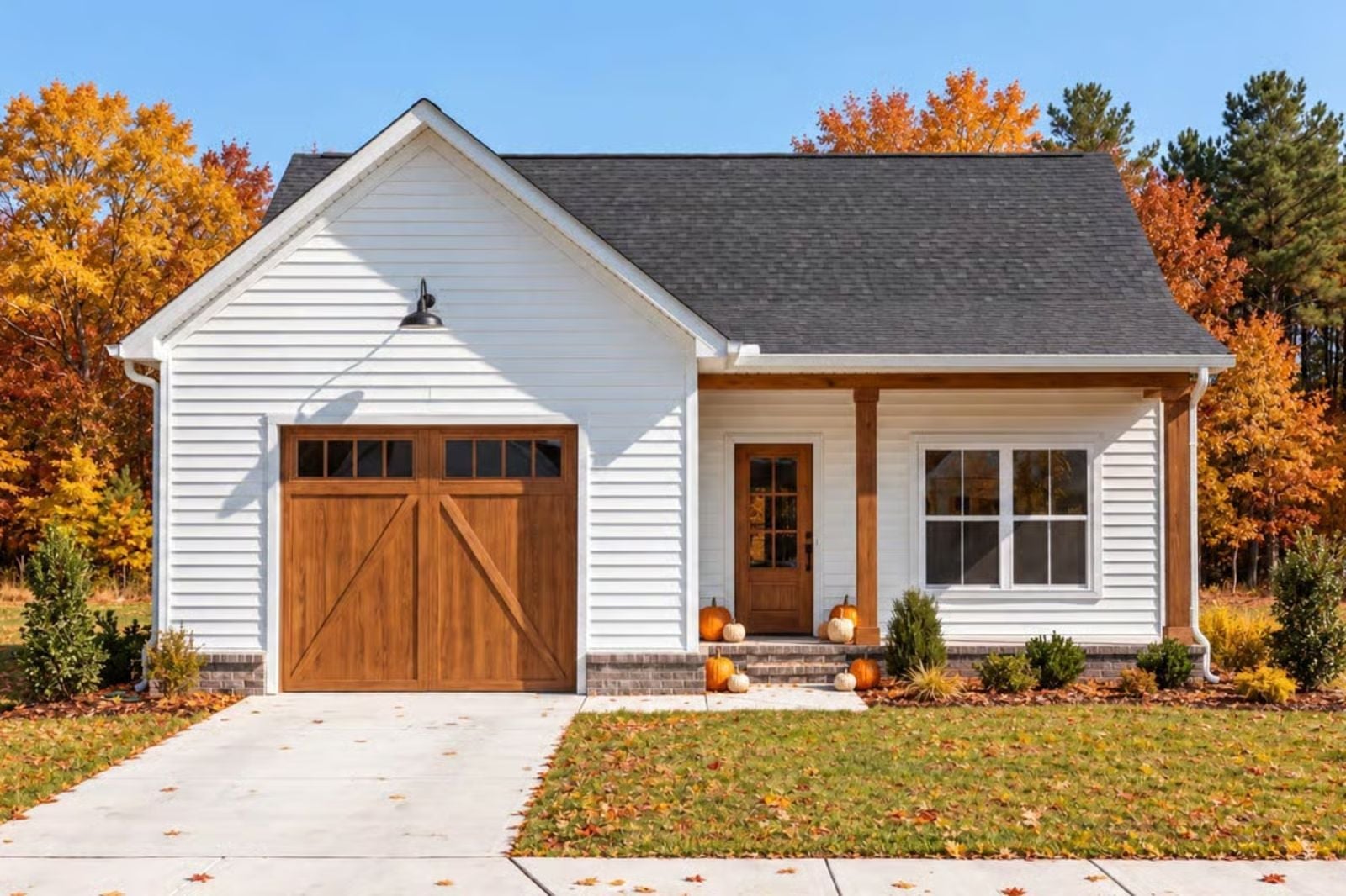 The Penny 1-Bedroom Country Farmhouse Layout with Covered Patio (800 Sq. Ft. Floor Plan)